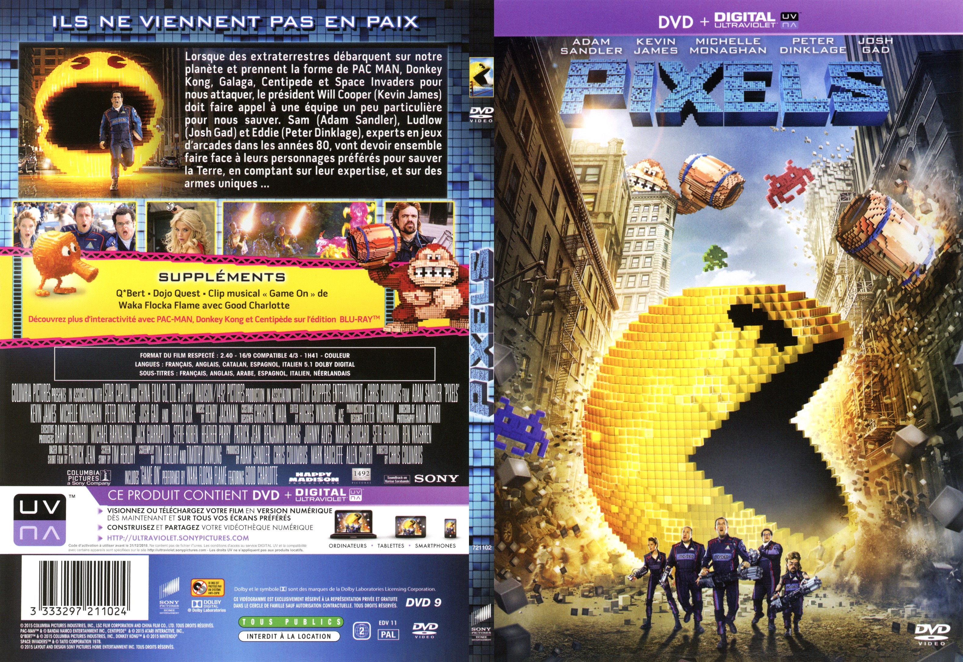 Jaquette DVD Pixels - SLIM