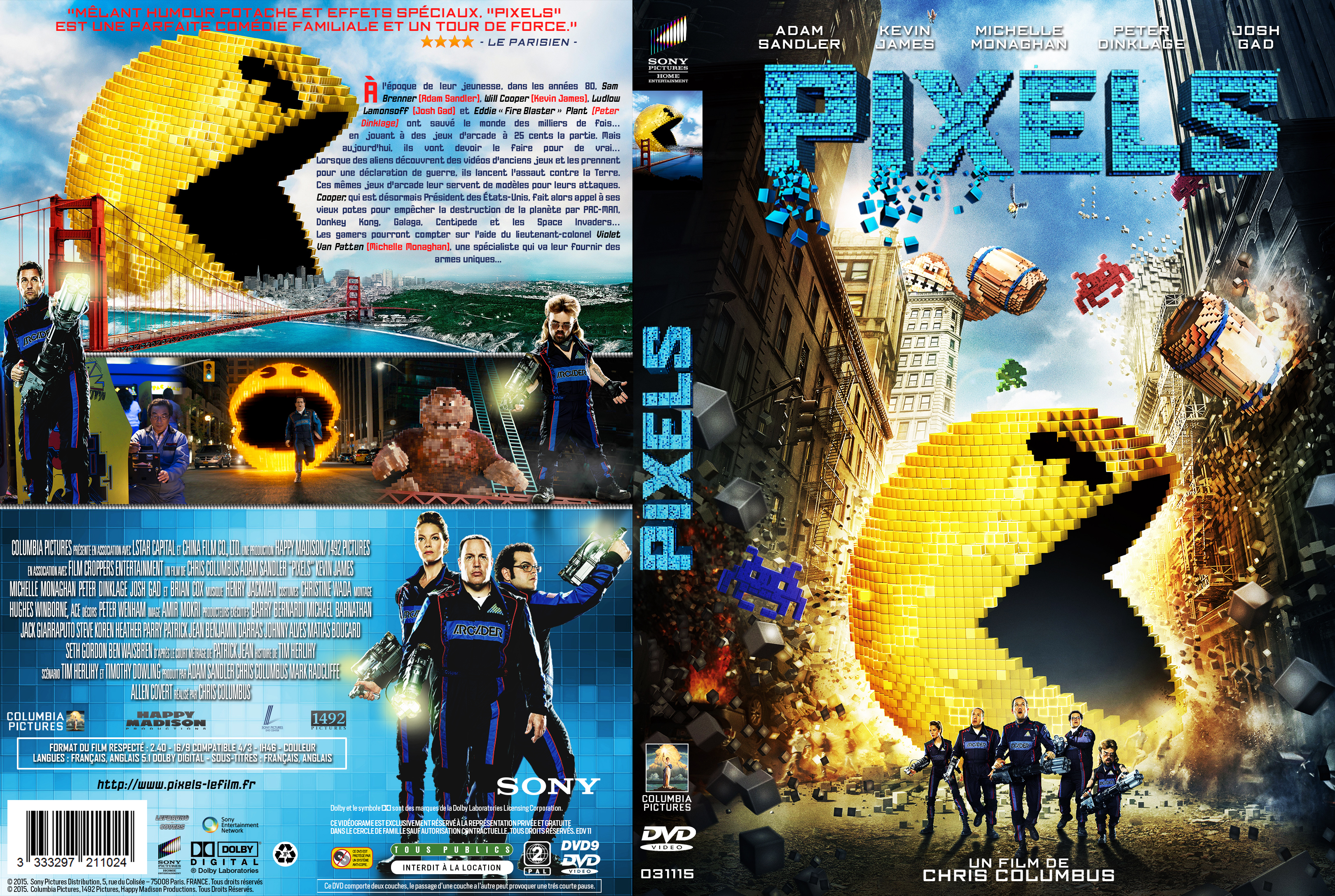 Jaquette DVD Pixels custom v2