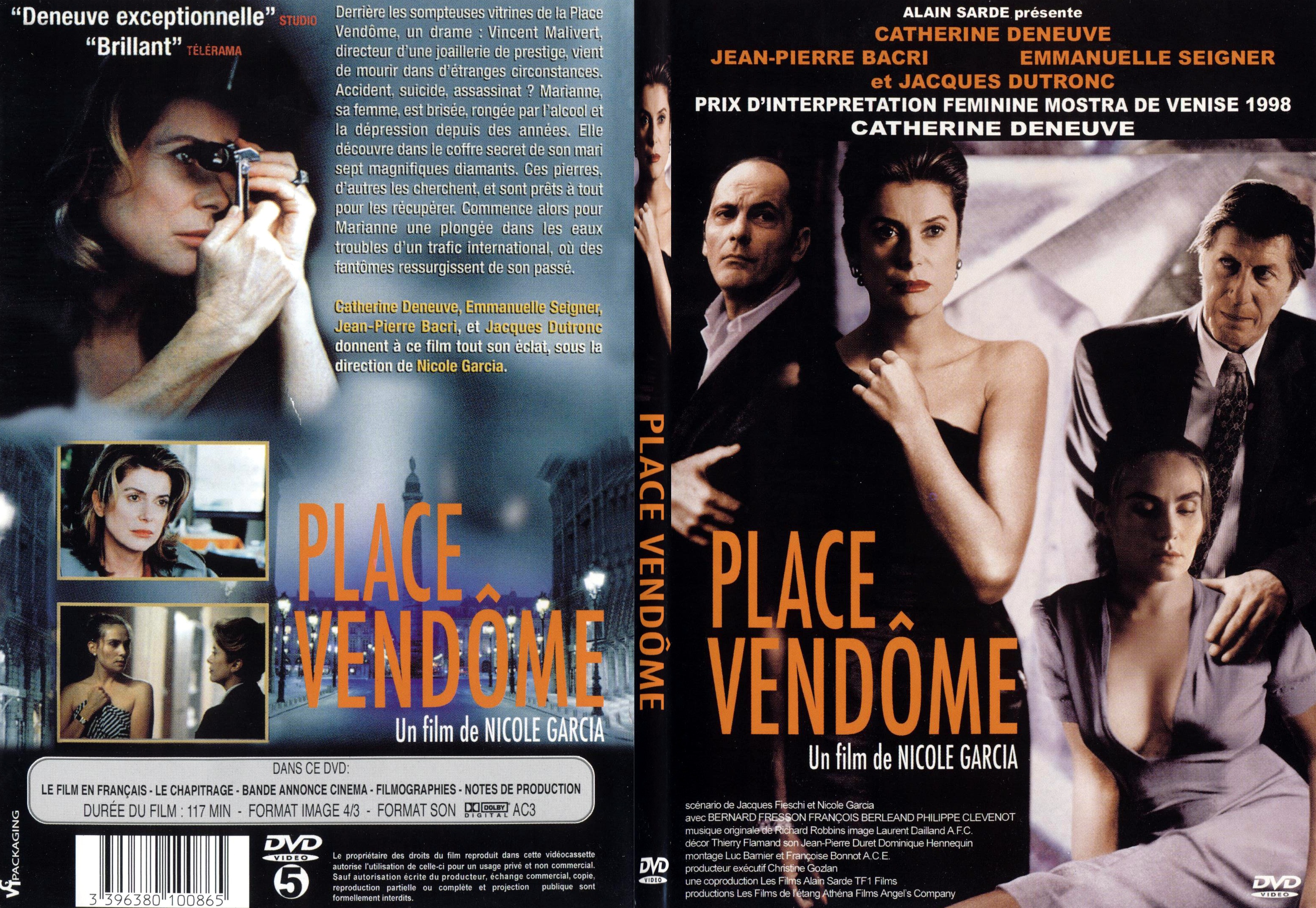 Jaquette DVD Place Vendome - SLIM
