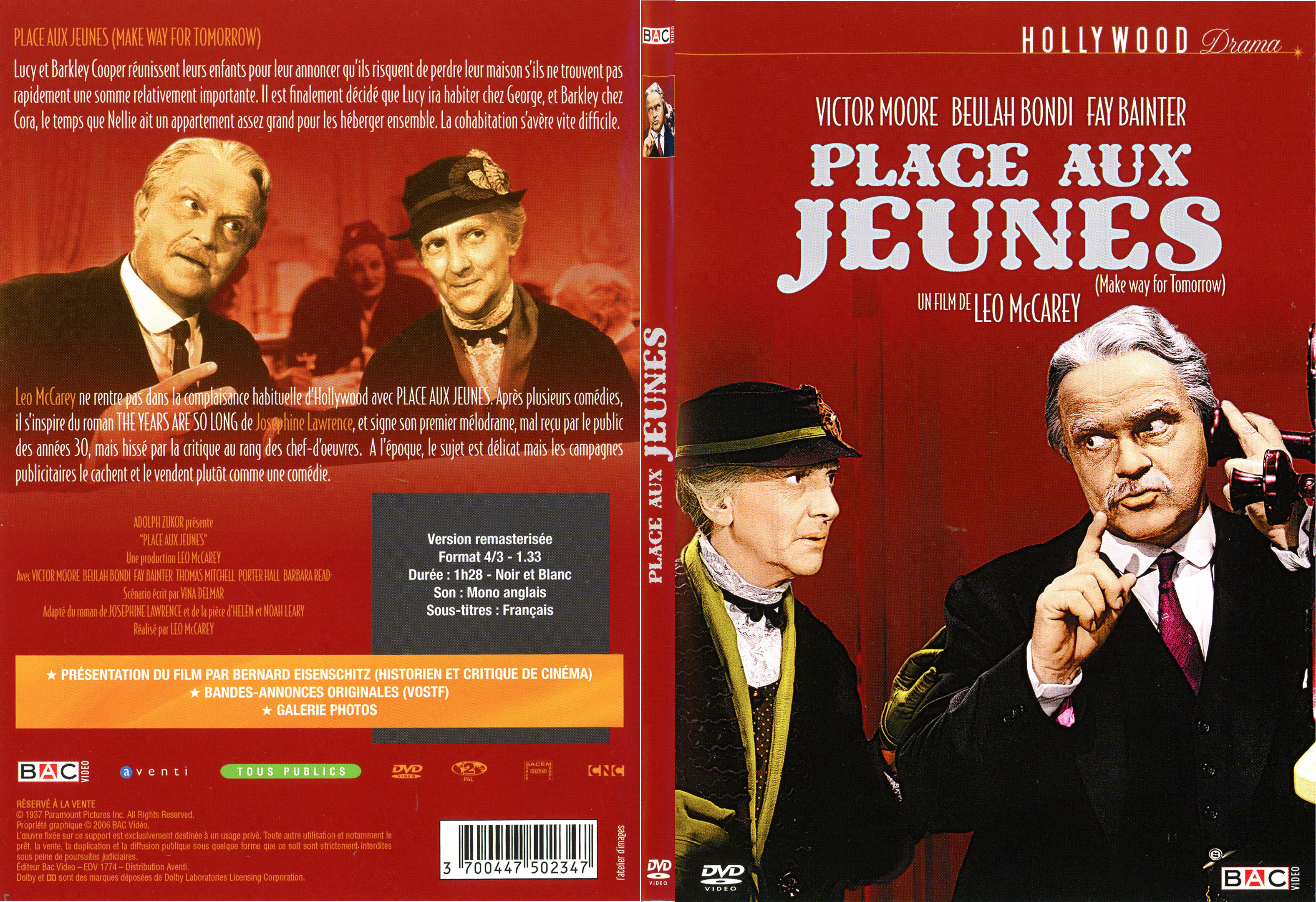 Jaquette DVD Place aux jeunes - SLIM