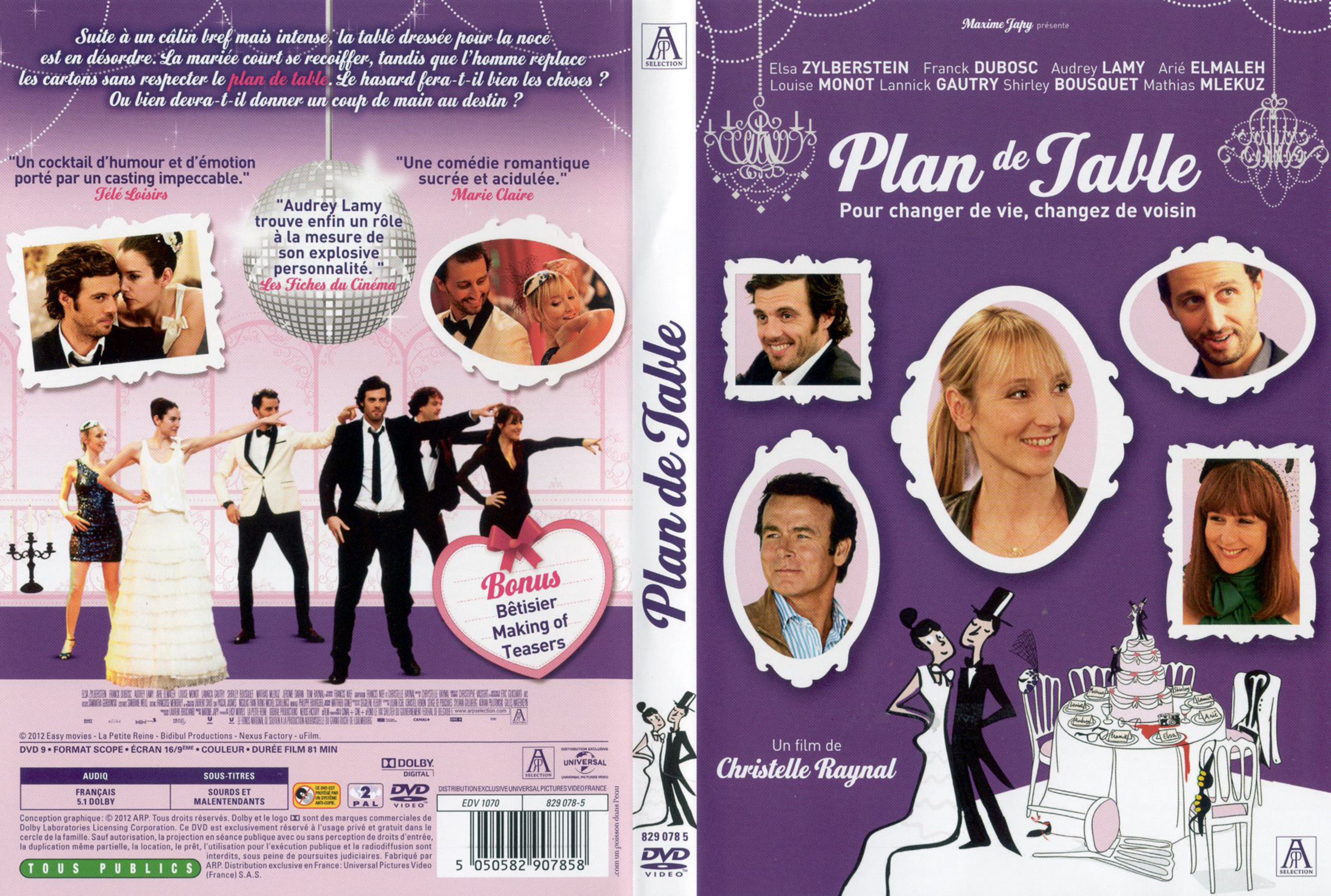 Jaquette DVD Plan de table