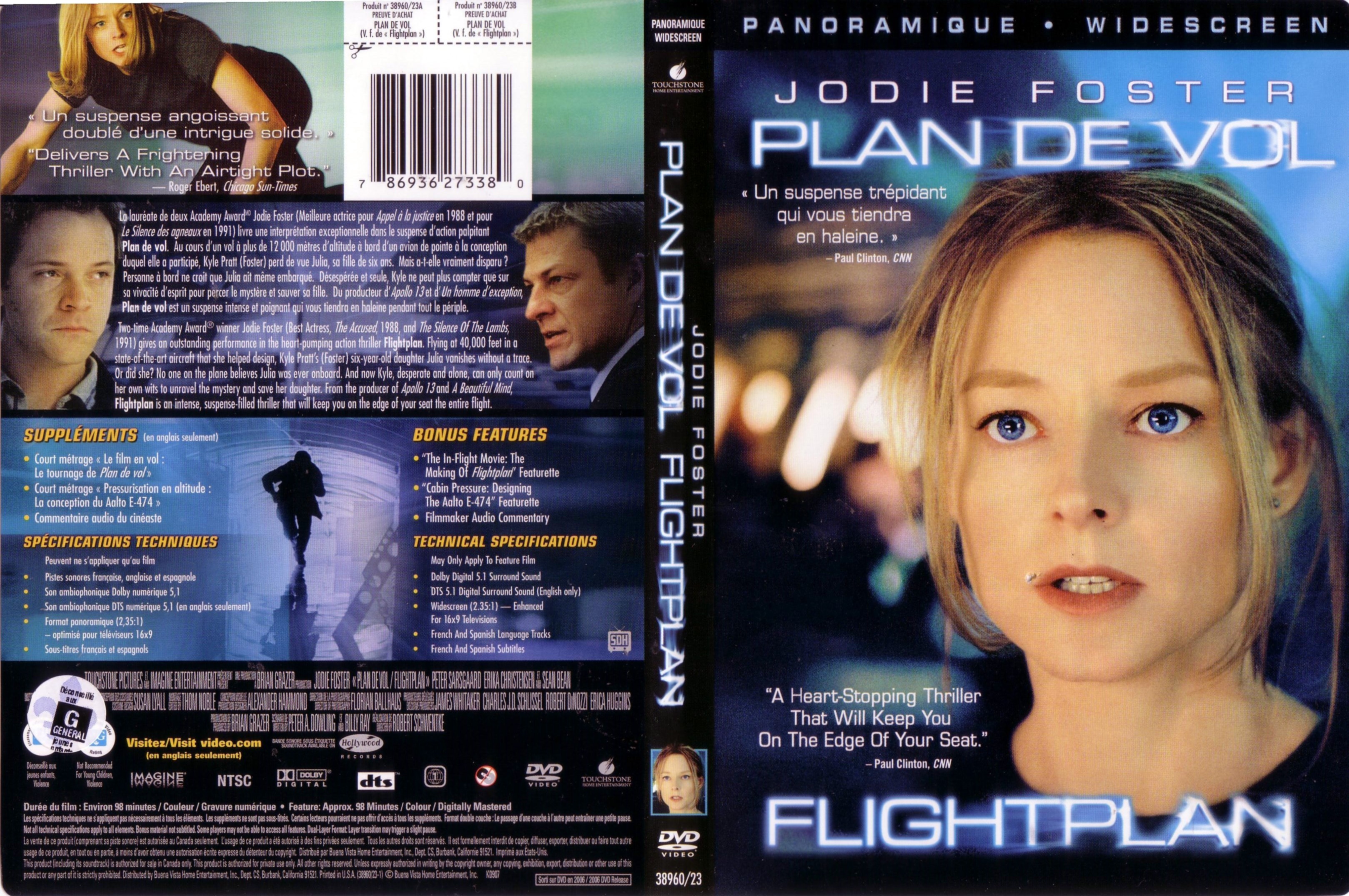 Jaquette DVD Plan de vol