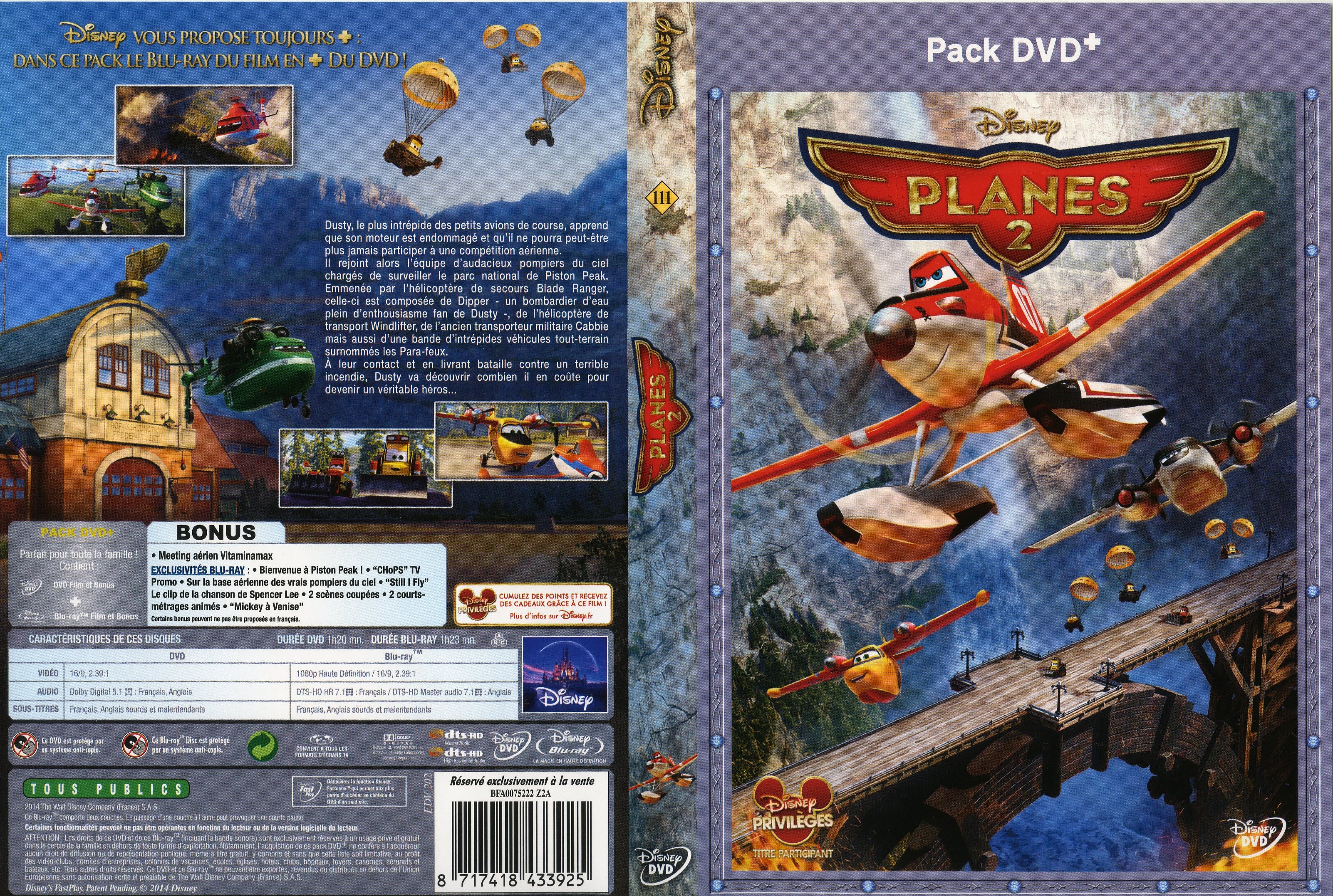 Jaquette DVD Planes 2