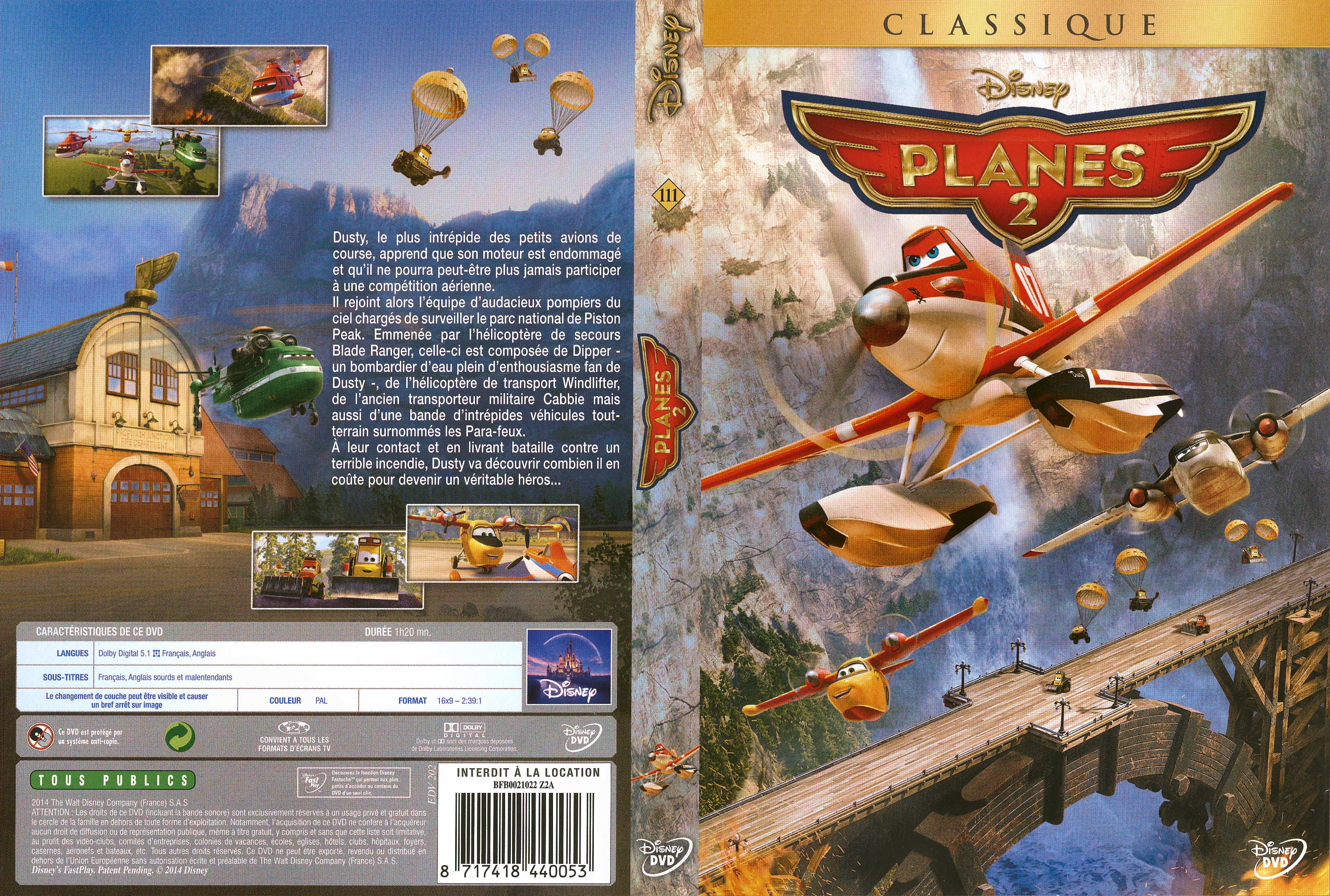 Jaquette DVD Planes 2 v2