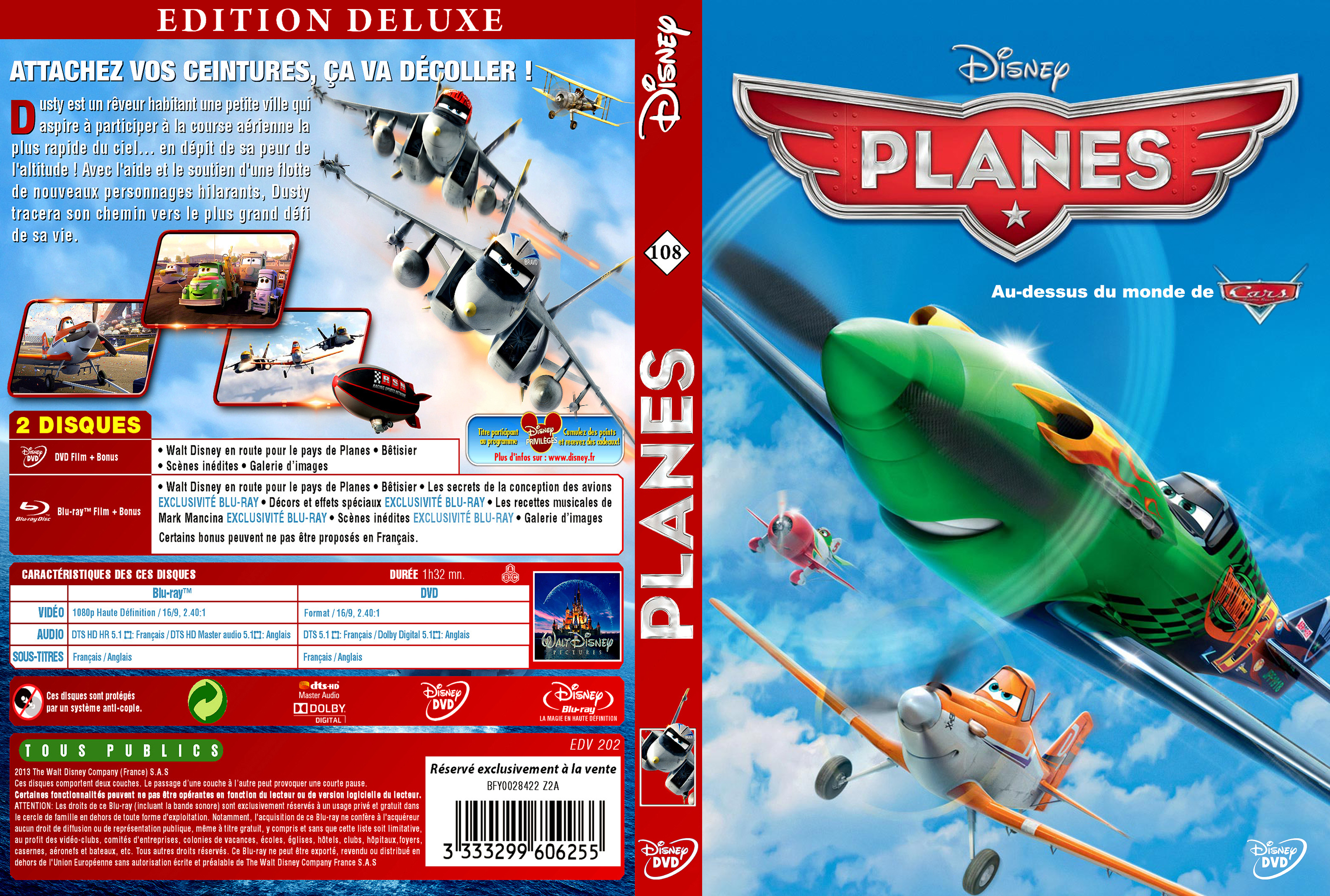 Jaquette DVD Planes custom