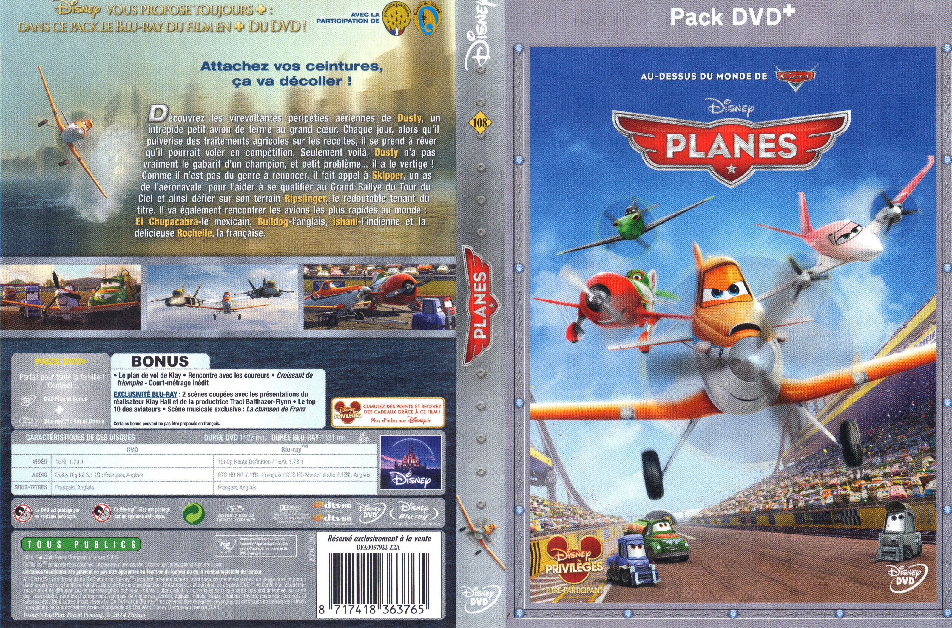 Jaquette DVD Planes v2