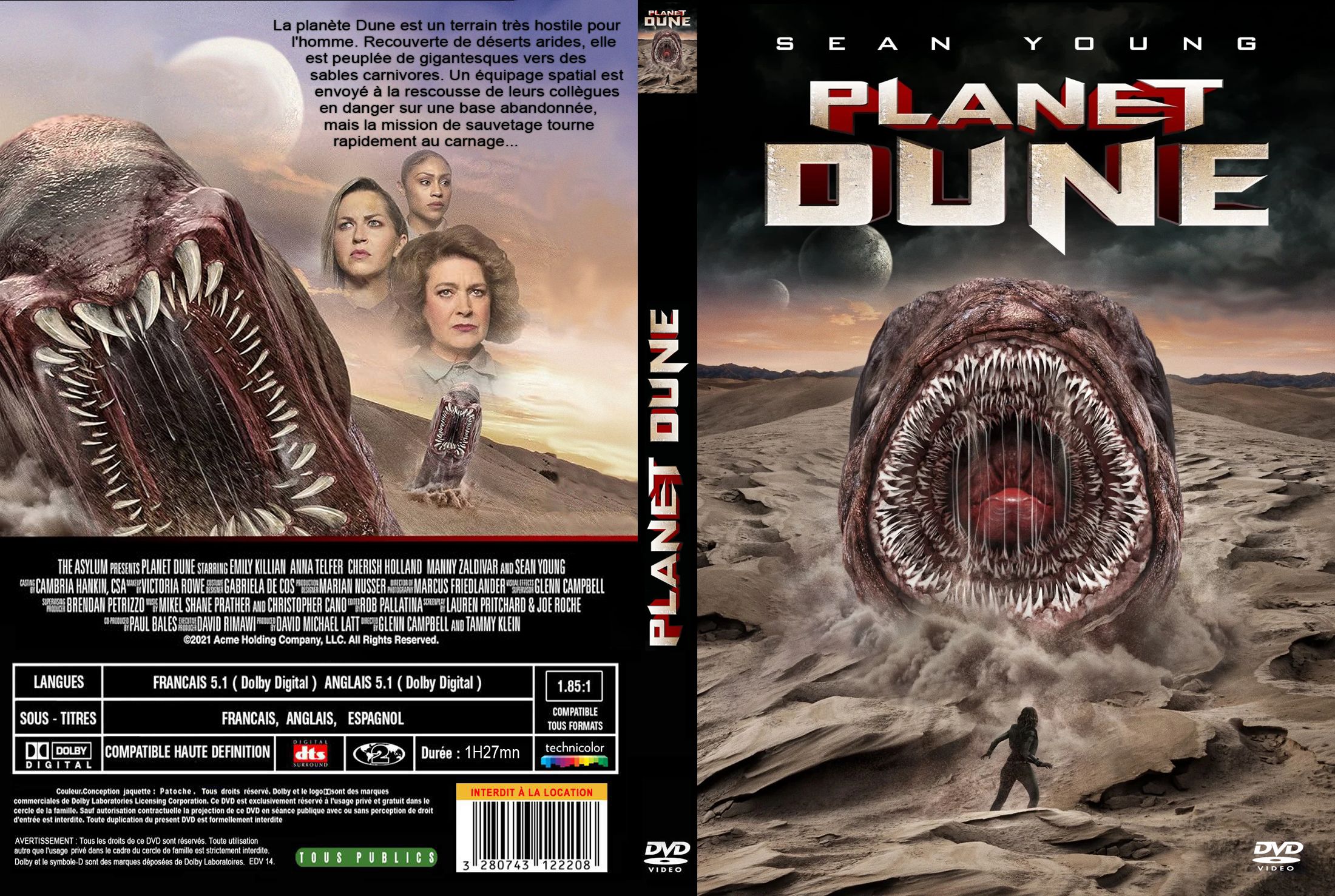 Jaquette DVD Planet Dune custom