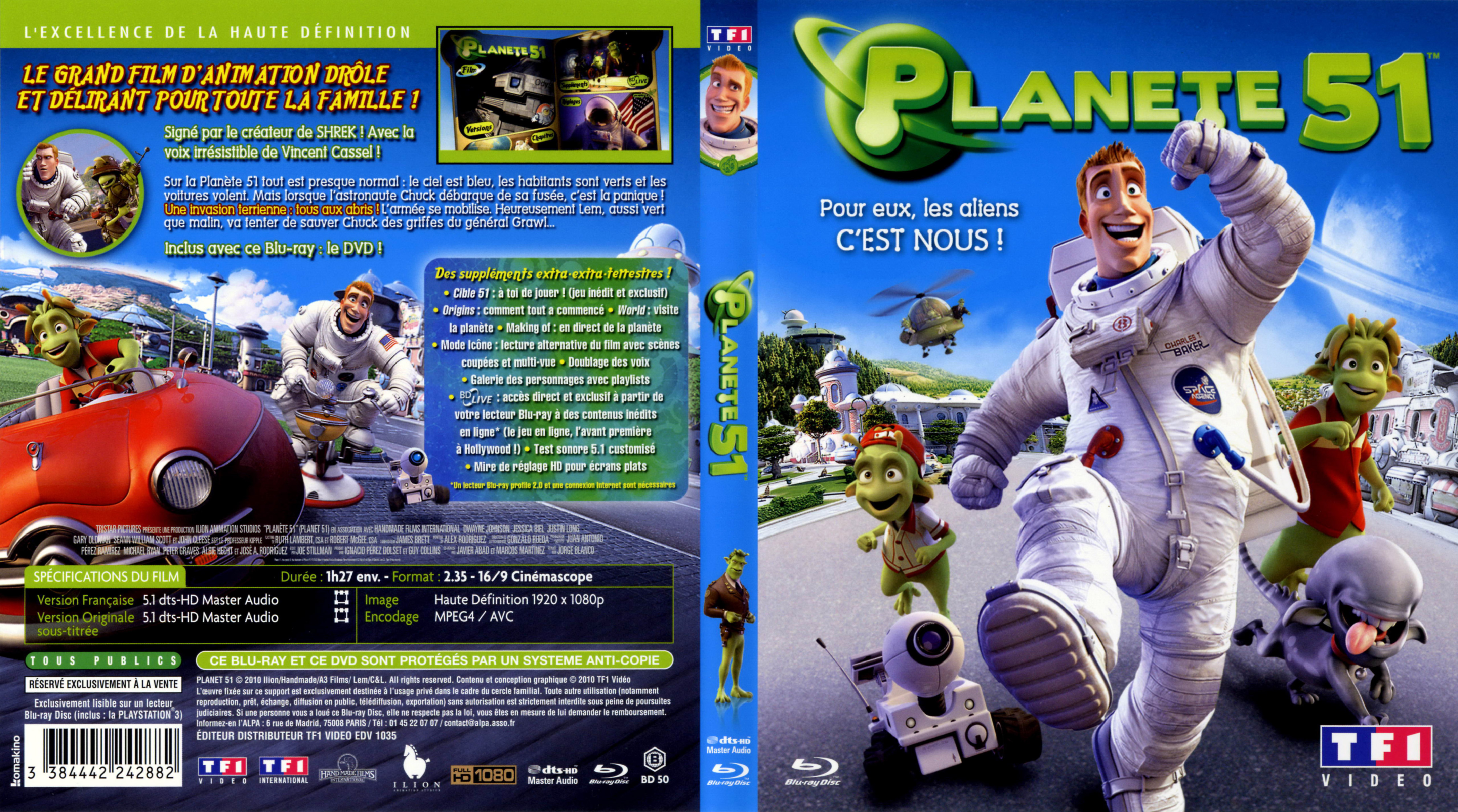 Jaquette DVD Planete 51 (BLU-RAY)