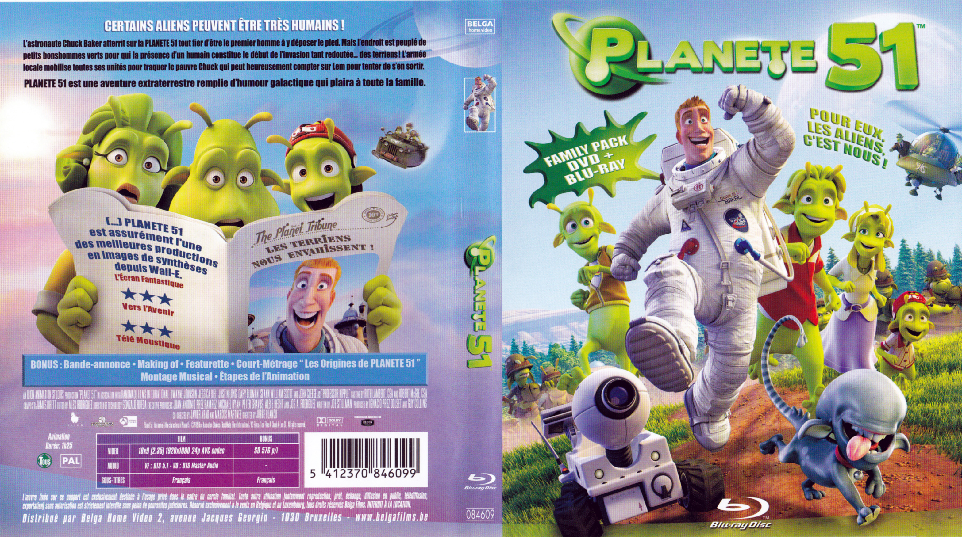 Jaquette DVD Planete 51 (BLU-RAY) v2