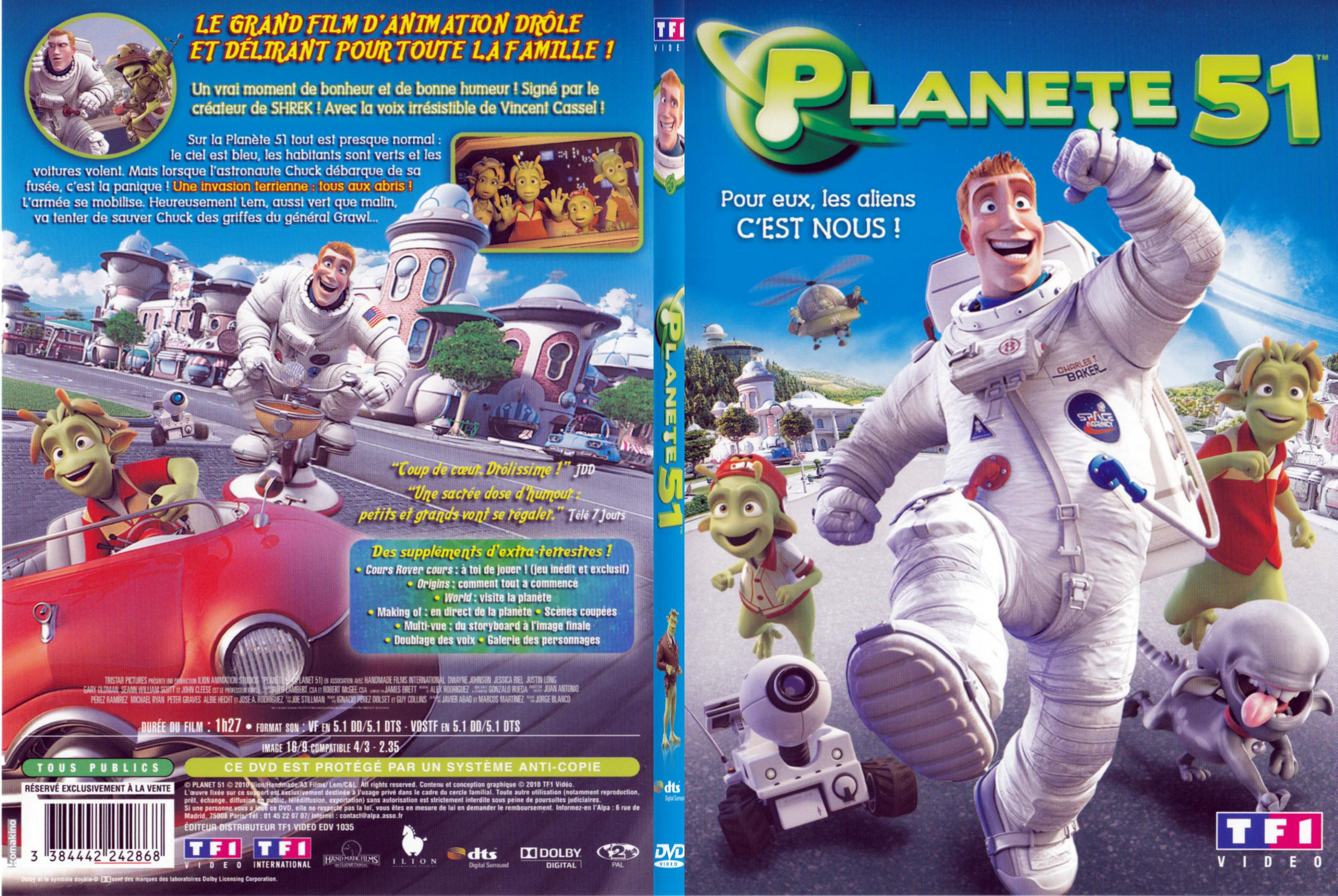 Jaquette DVD Planete 51 - SLIM