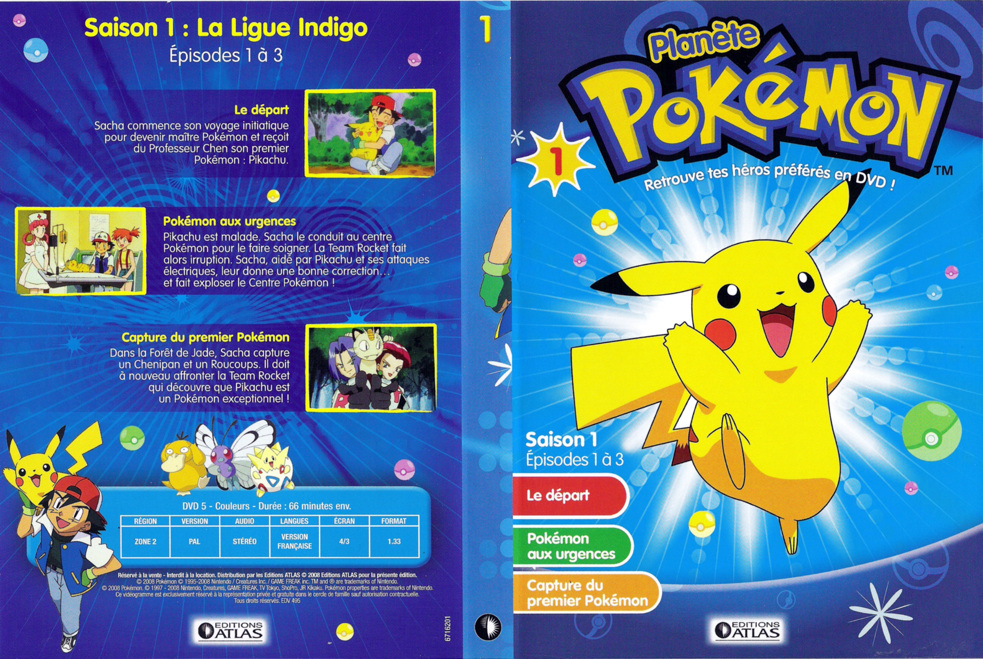 Jaquette DVD Planete Pokemon vol 01