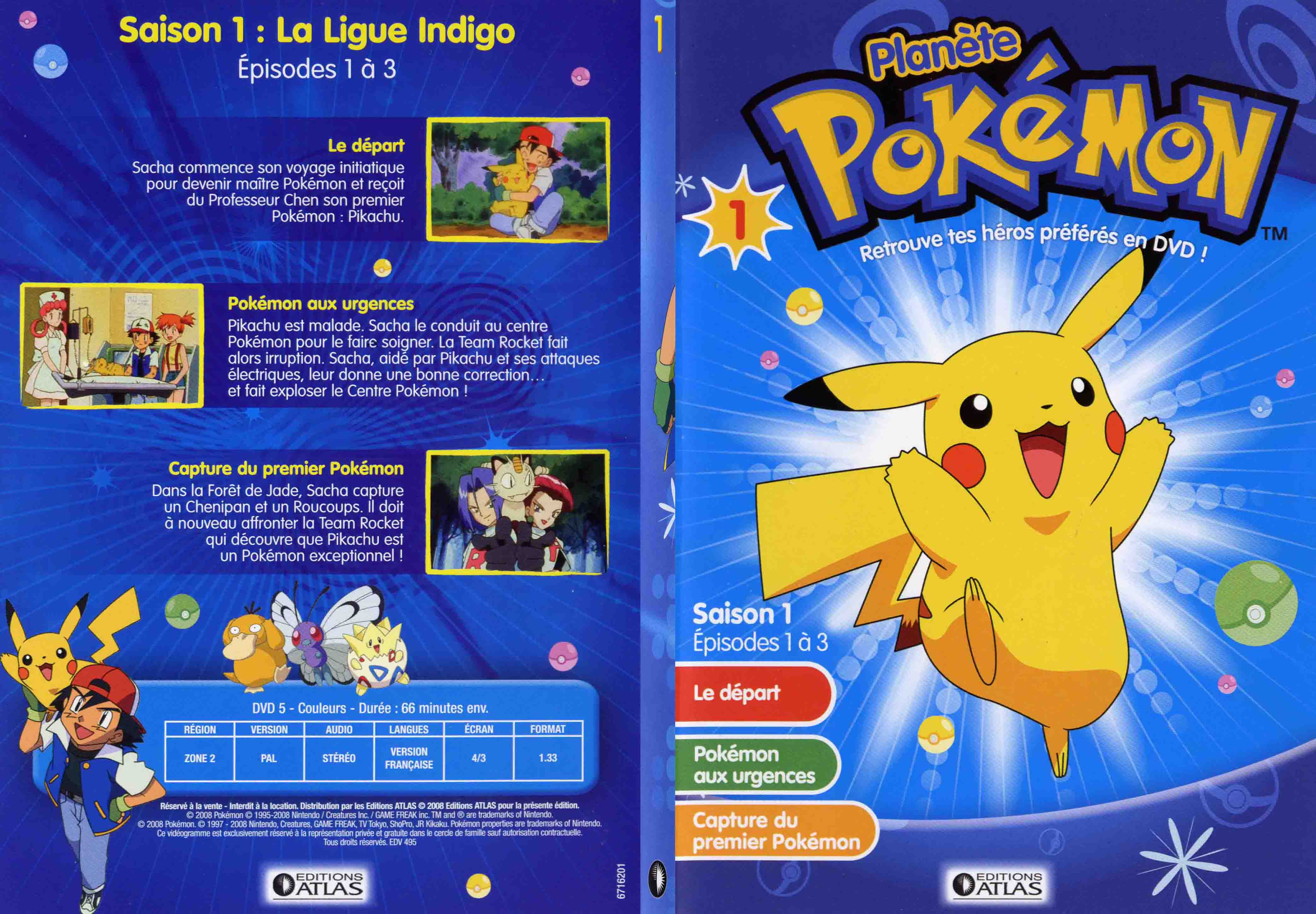 Jaquette DVD Planete Pokemon vol 01 - SLIM