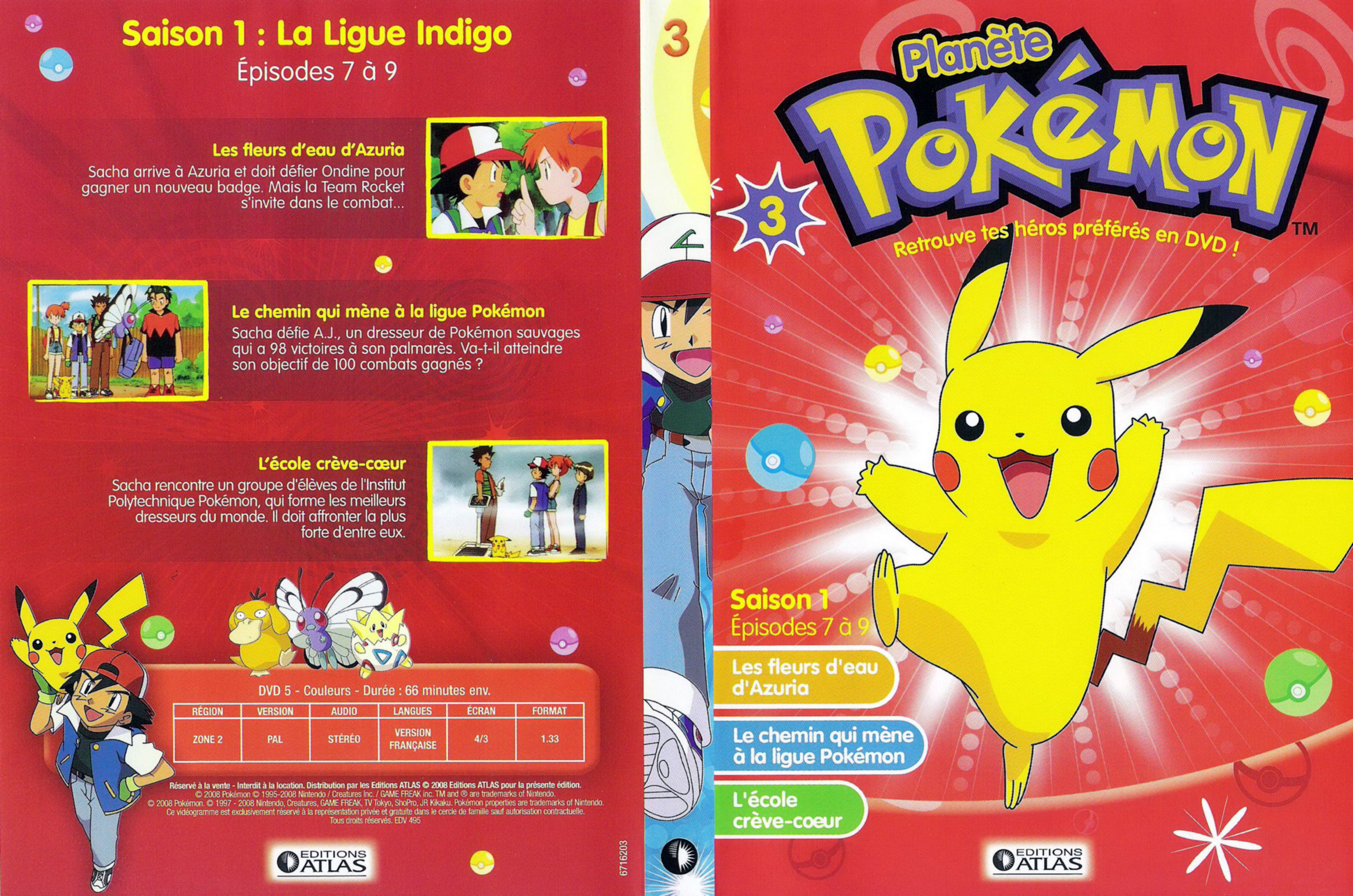 Jaquette DVD Planete Pokemon vol 03