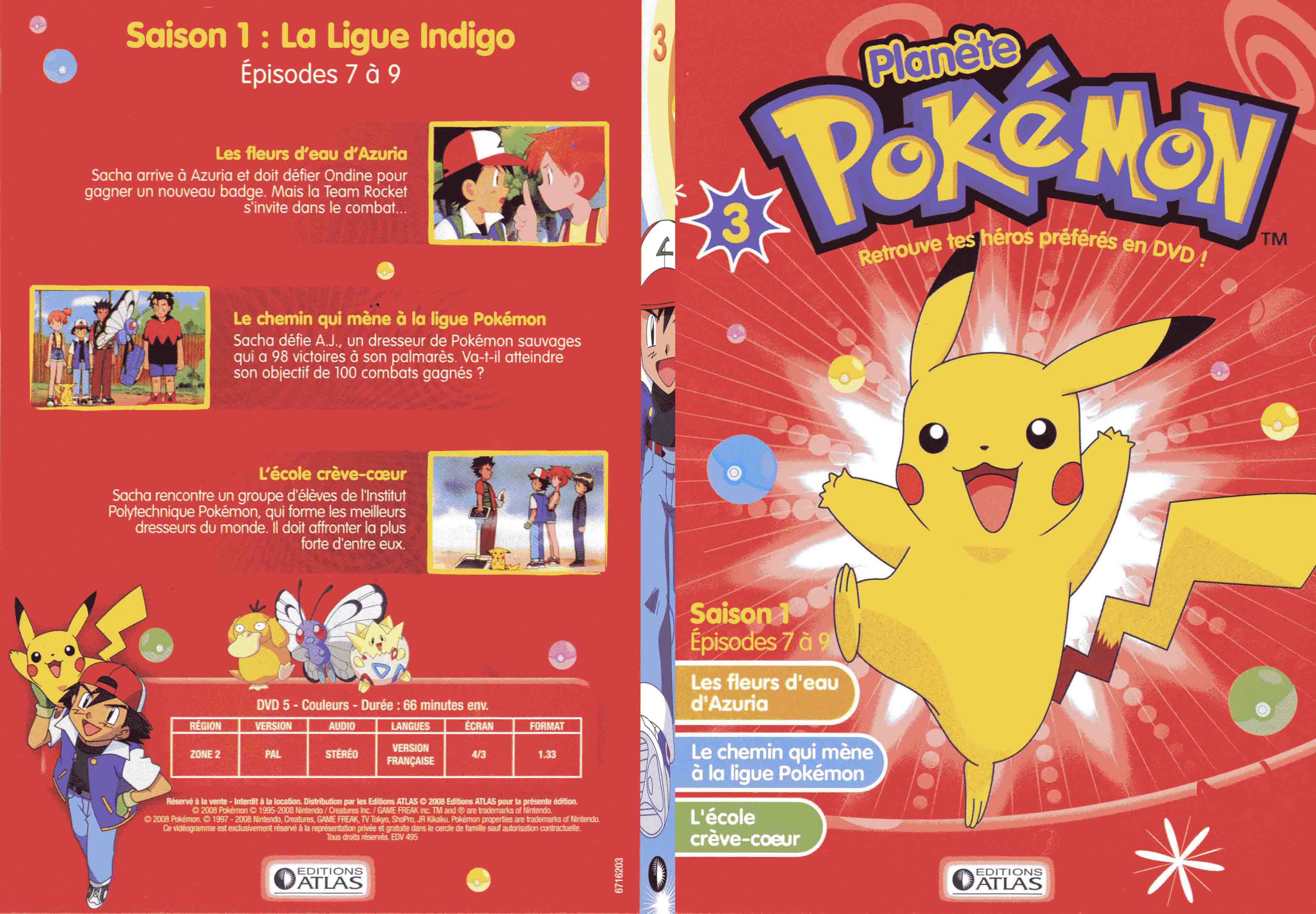 Jaquette DVD Planete Pokemon vol 03 - SLIM