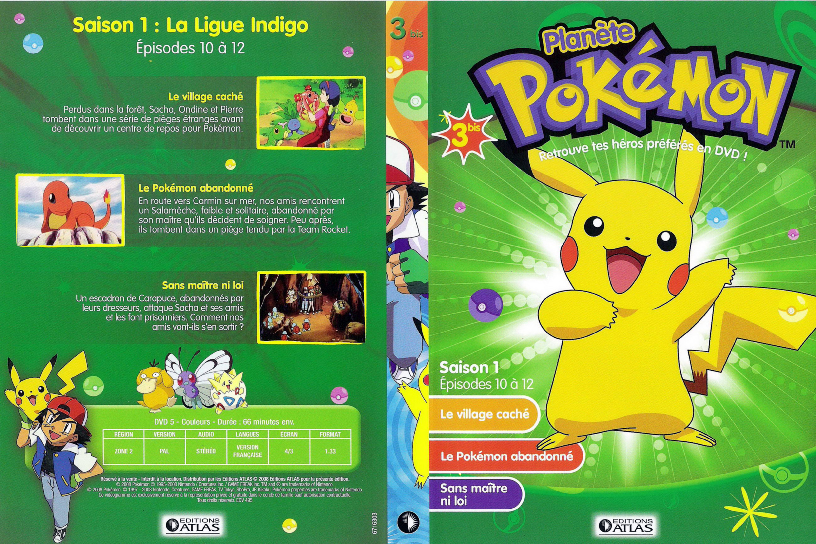 Jaquette DVD Planete Pokemon vol 03 bis