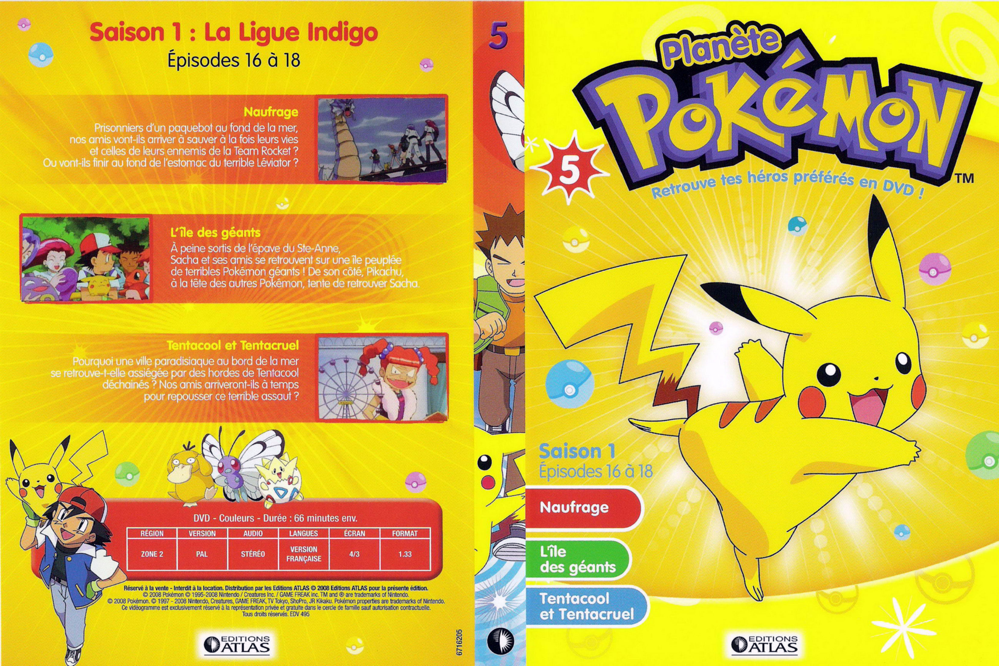 Jaquette DVD Planete Pokemon vol 05
