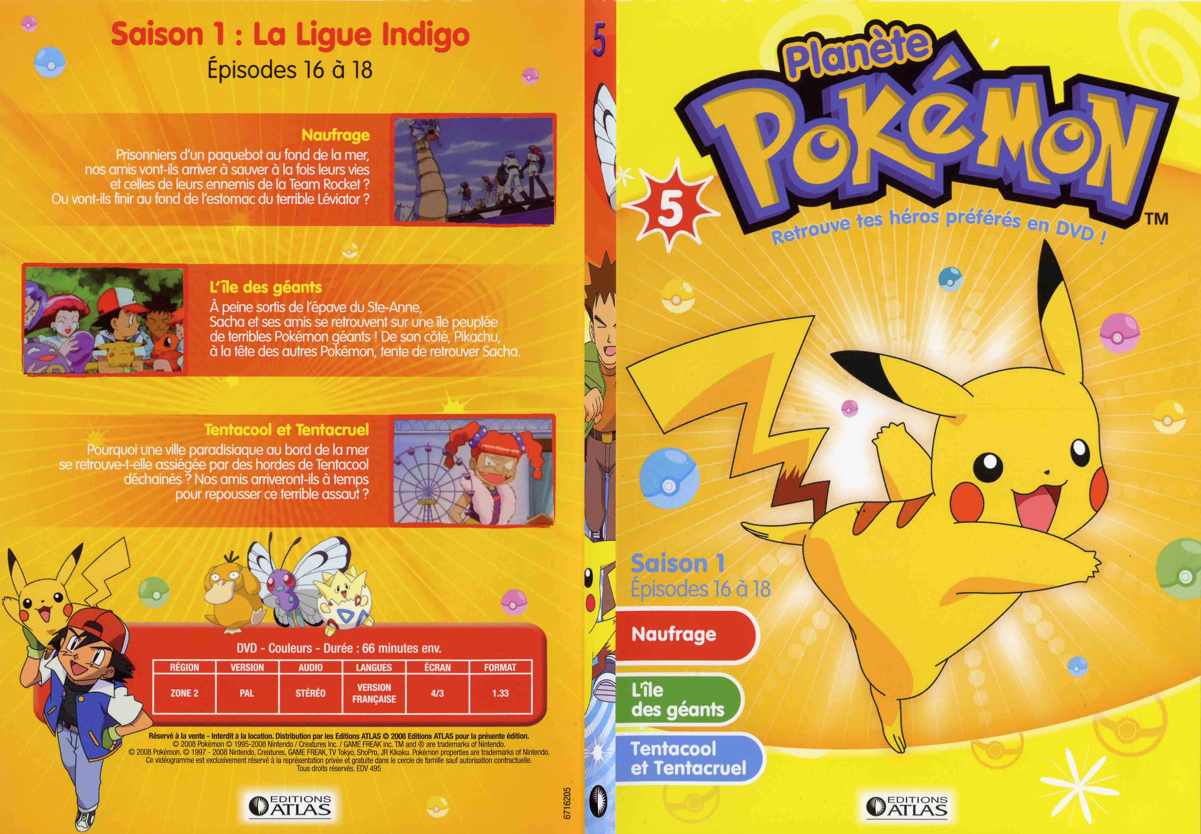 Jaquette DVD Planete Pokemon vol 05 - SLIM