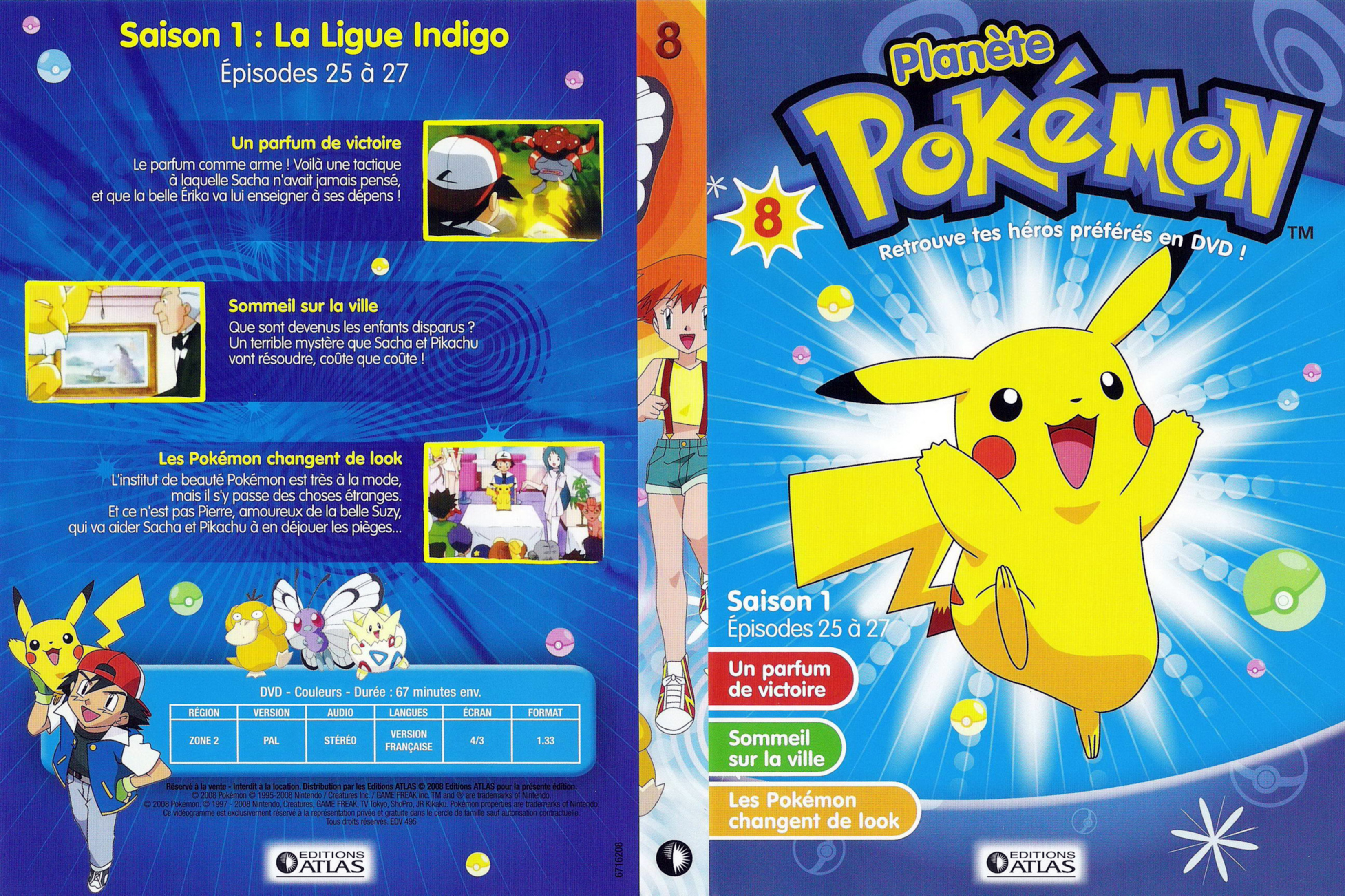 Jaquette DVD Planete Pokemon vol 08