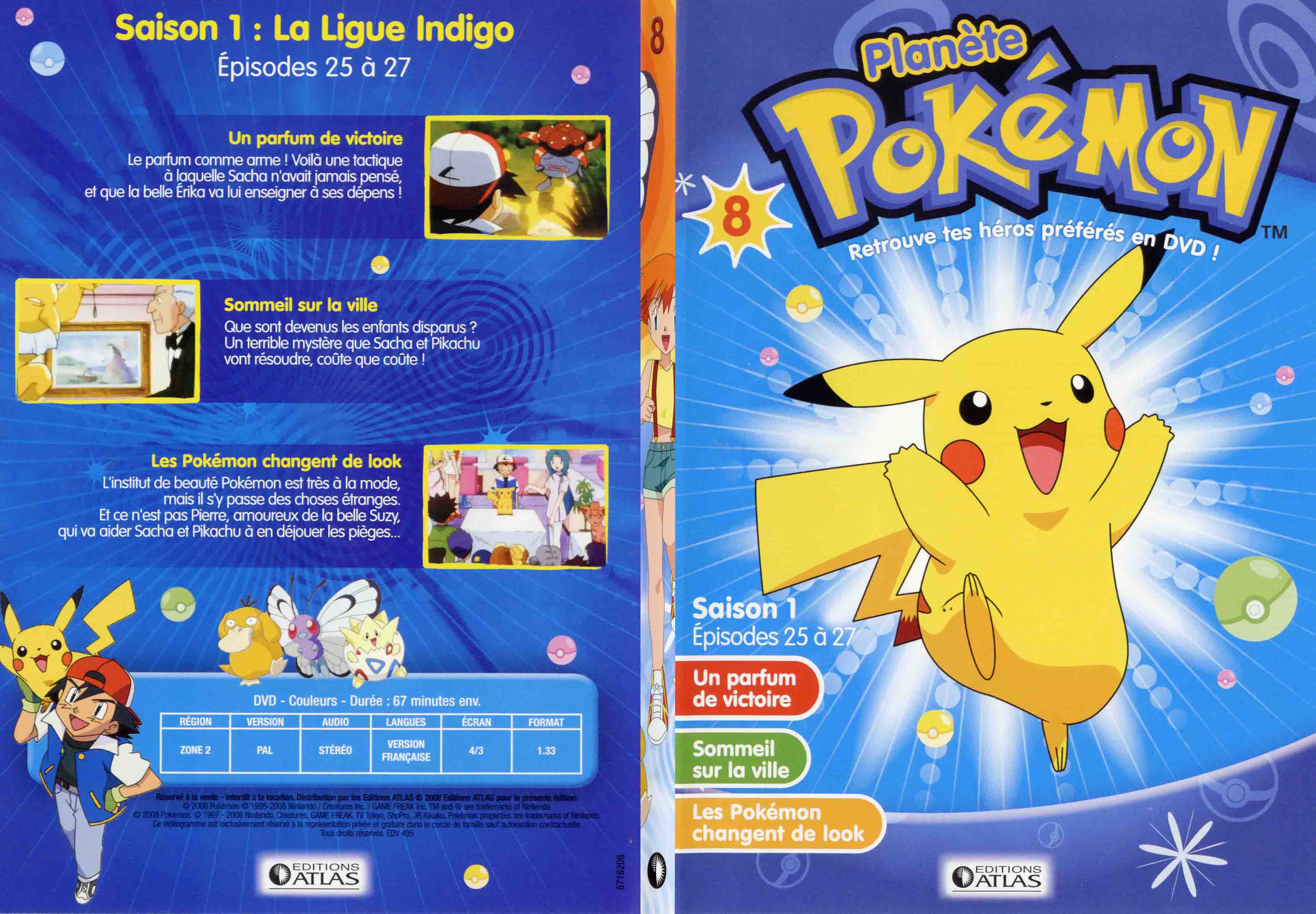 Jaquette DVD Planete Pokemon vol 08 - SLIM