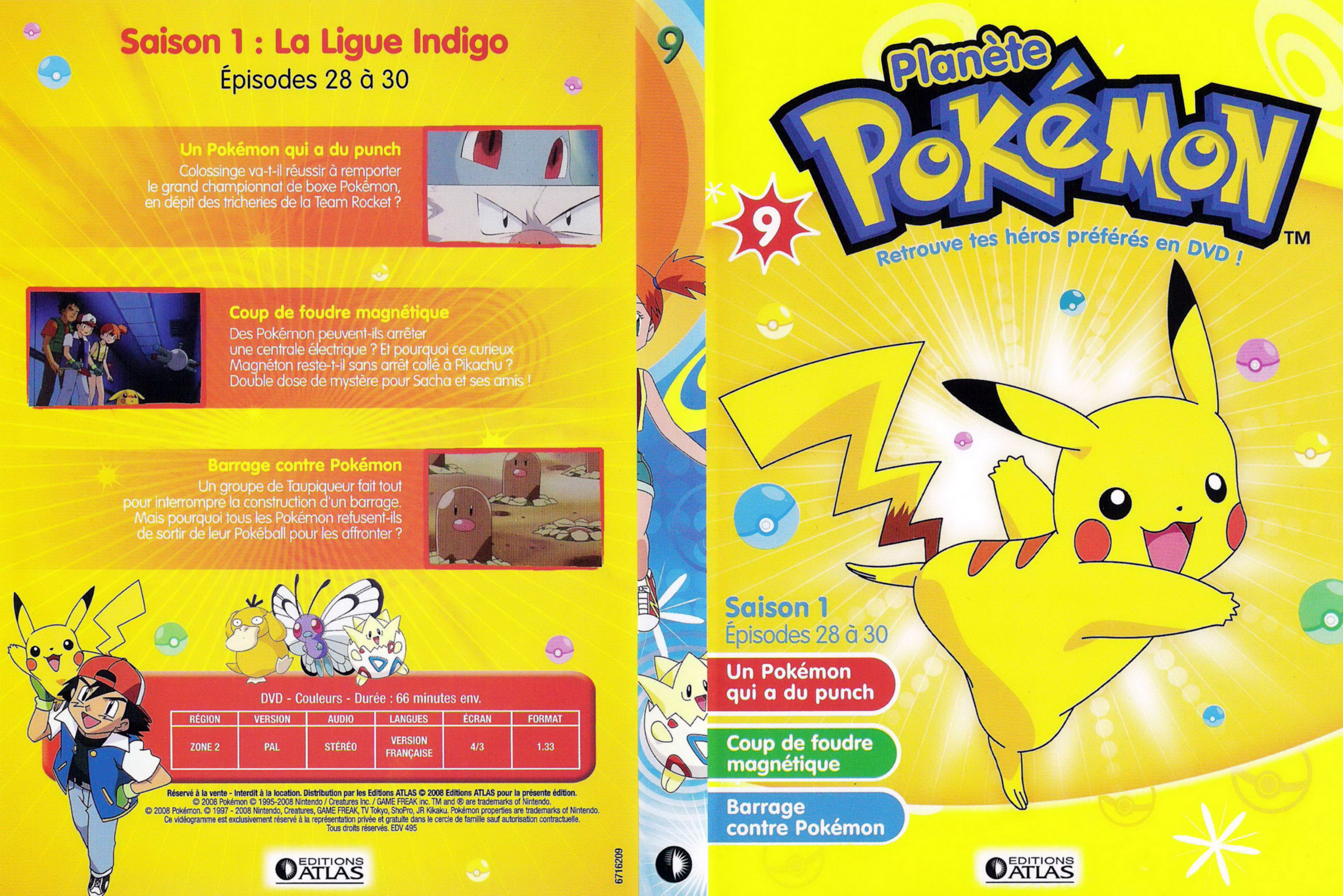 Jaquette DVD Planete Pokemon vol 09