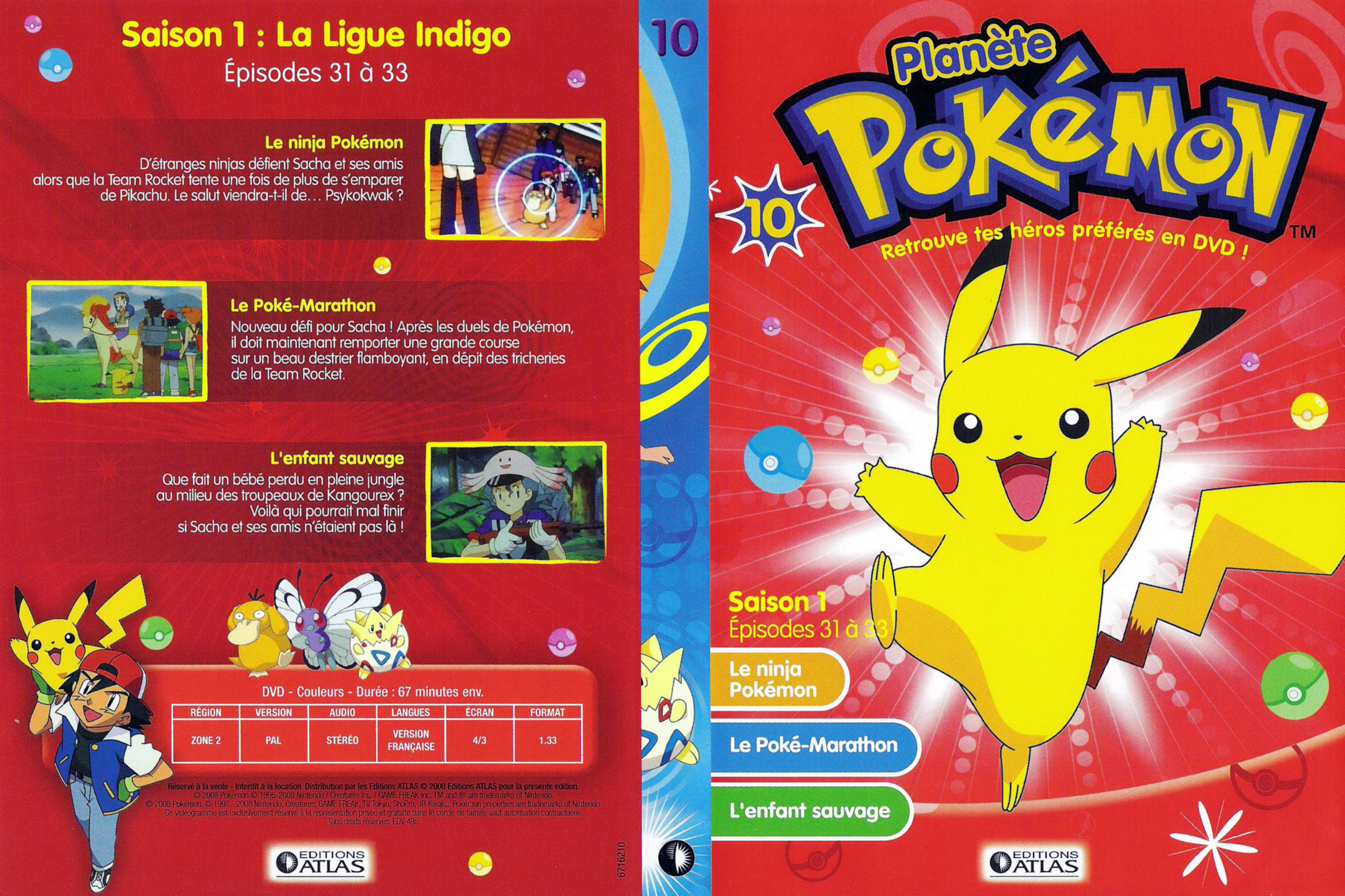 Jaquette DVD Planete Pokemon vol 10