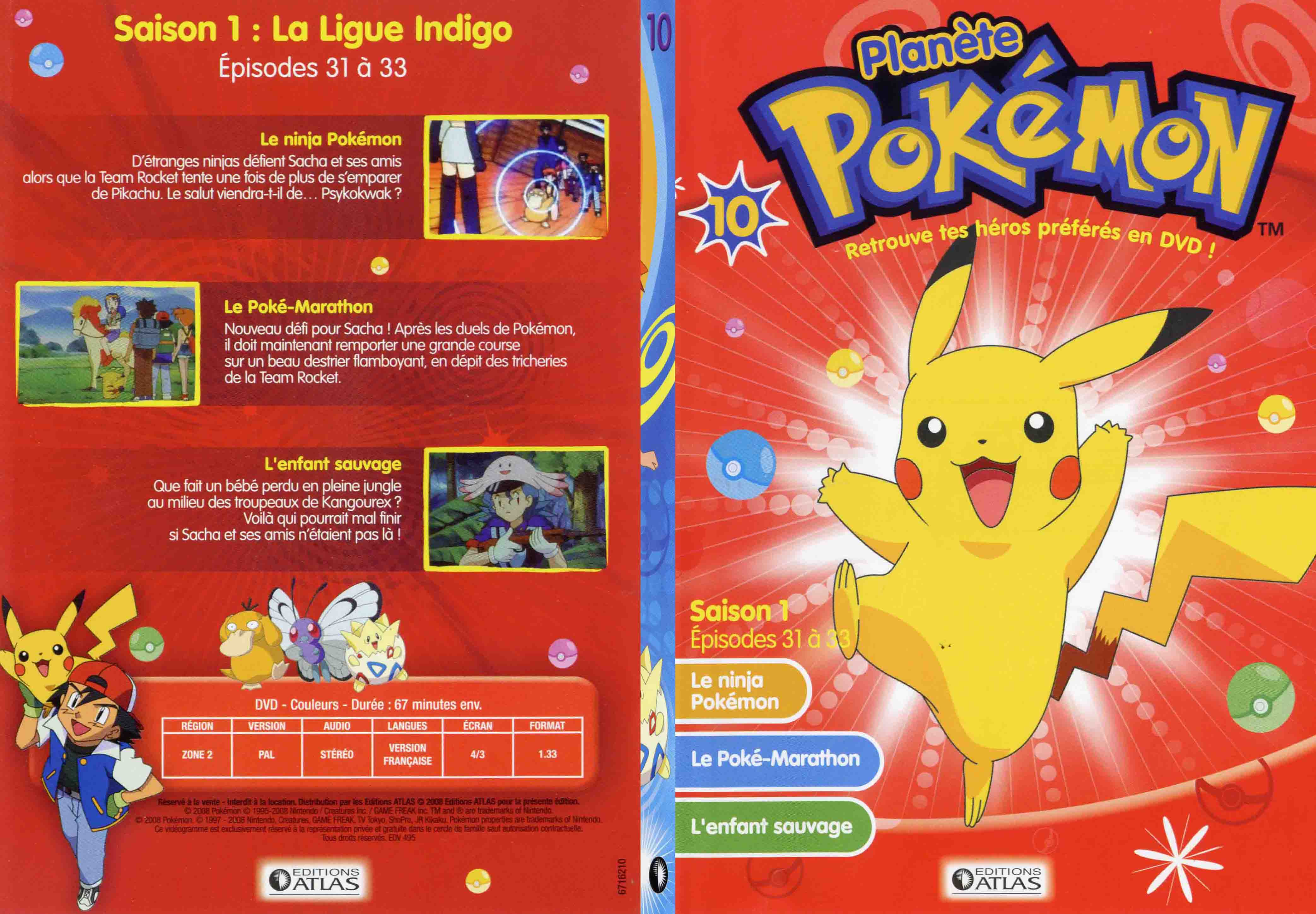 Jaquette DVD Planete Pokemon vol 10 - SLIM