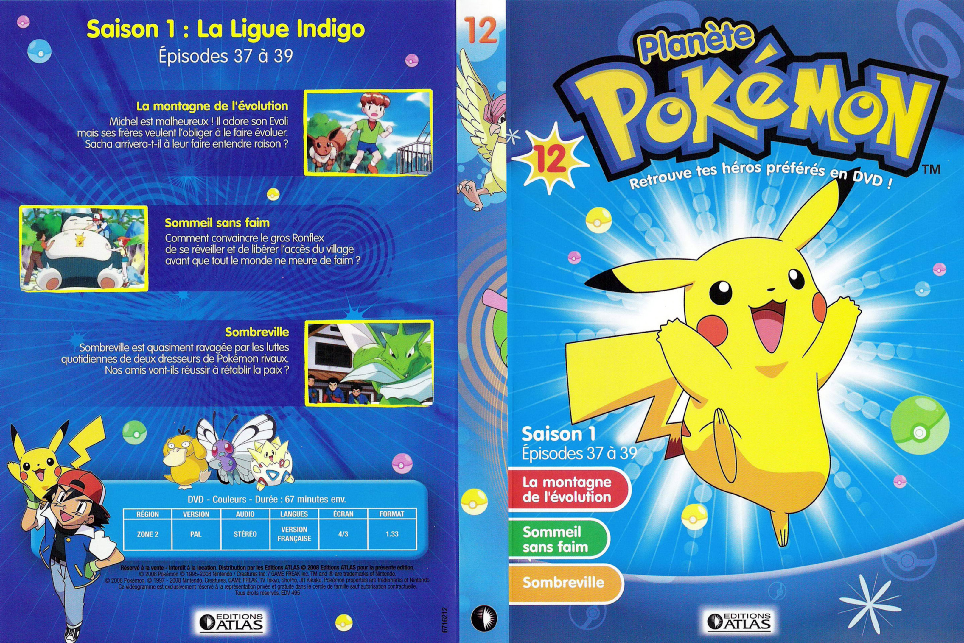 Jaquette DVD Planete Pokemon vol 12