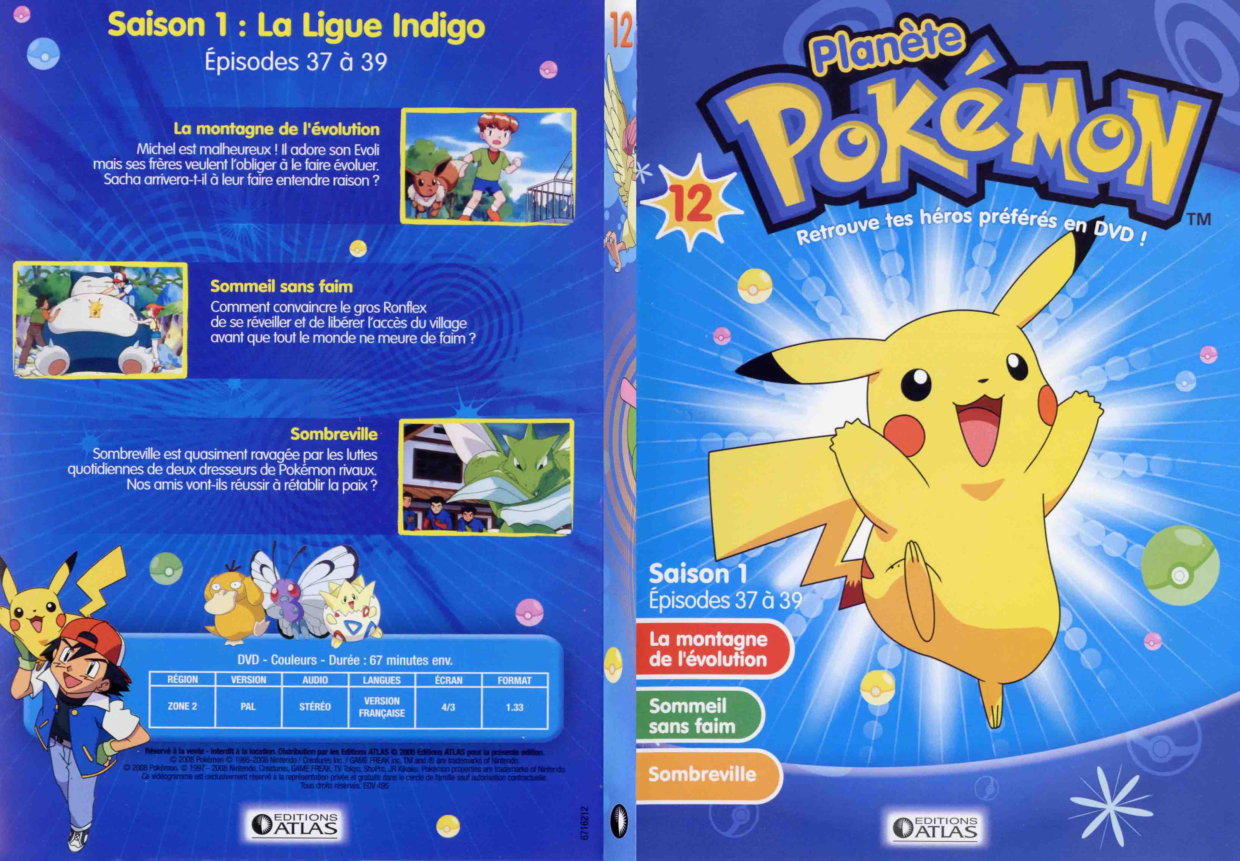 Jaquette DVD Planete Pokemon vol 12 - SLIM