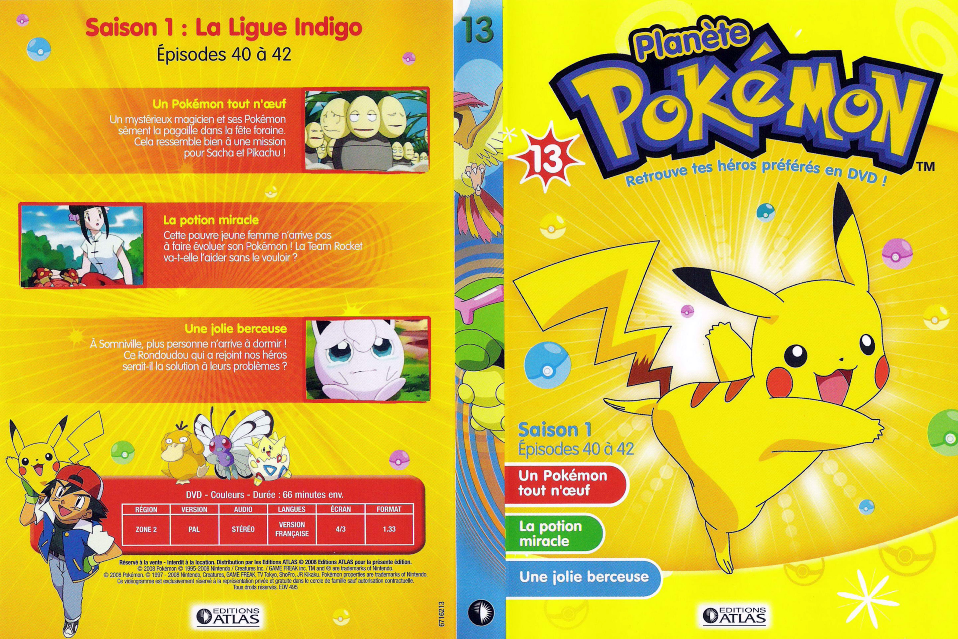 Jaquette DVD Planete Pokemon vol 13