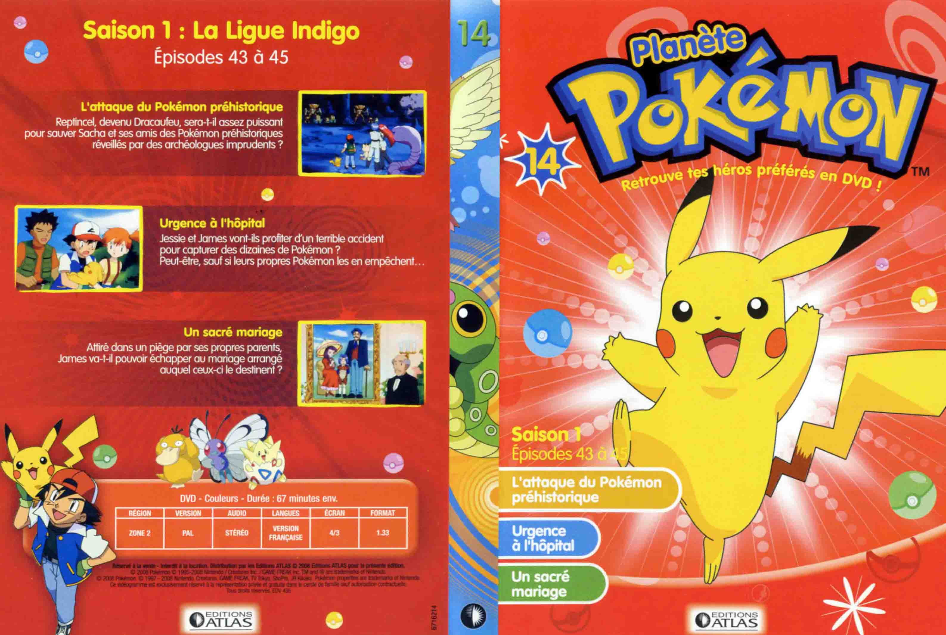 Jaquette DVD Planete Pokemon vol 14