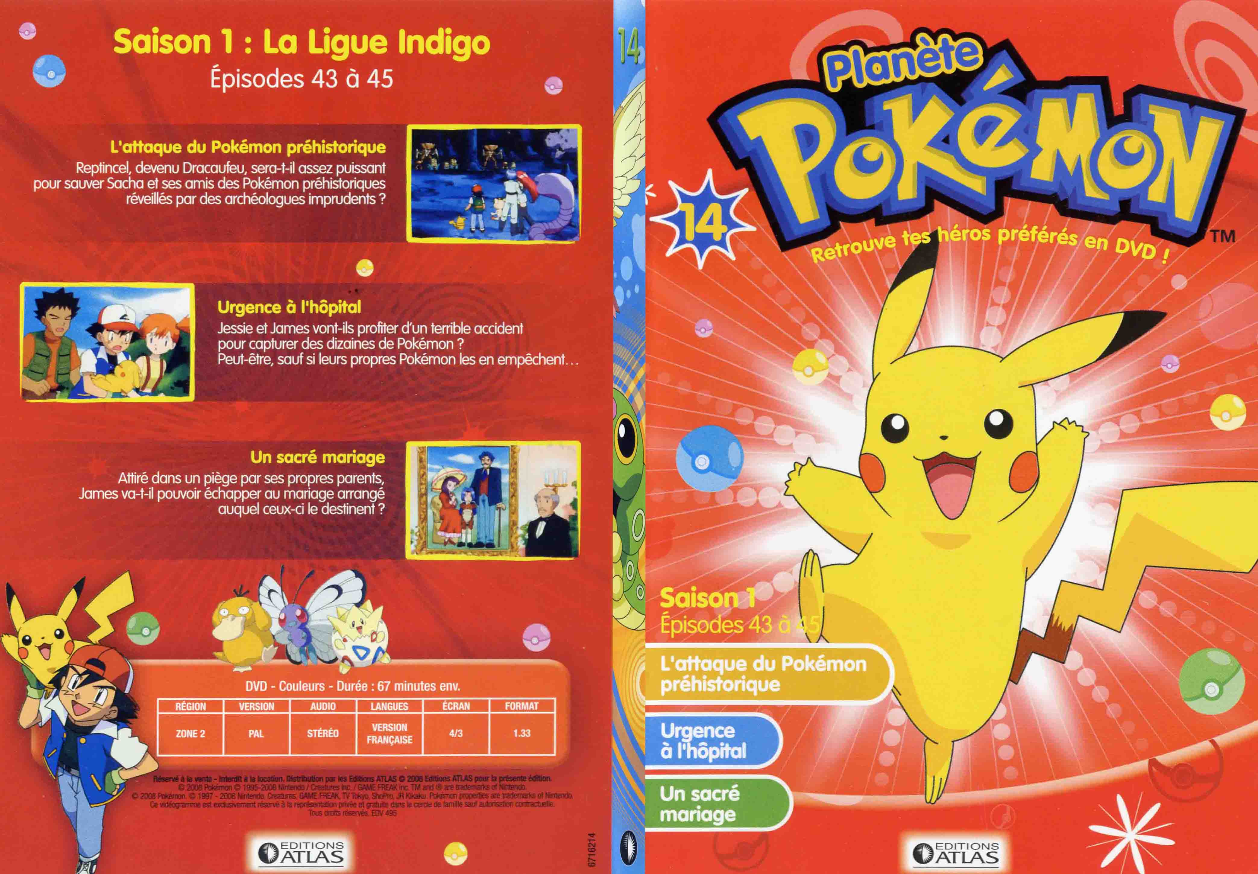 Jaquette DVD Planete Pokemon vol 14 - SLIM