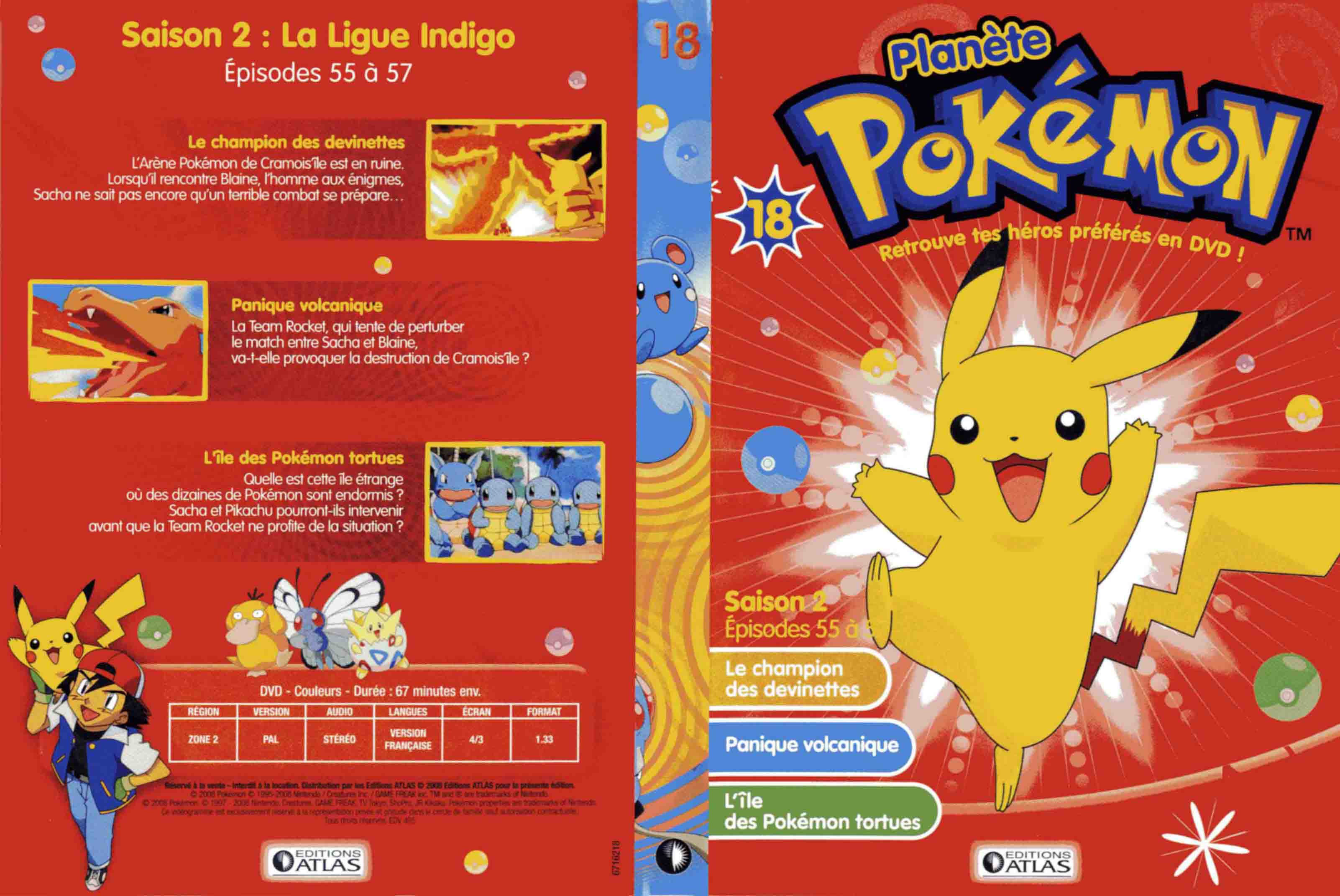 Jaquette DVD Planete Pokemon vol 18