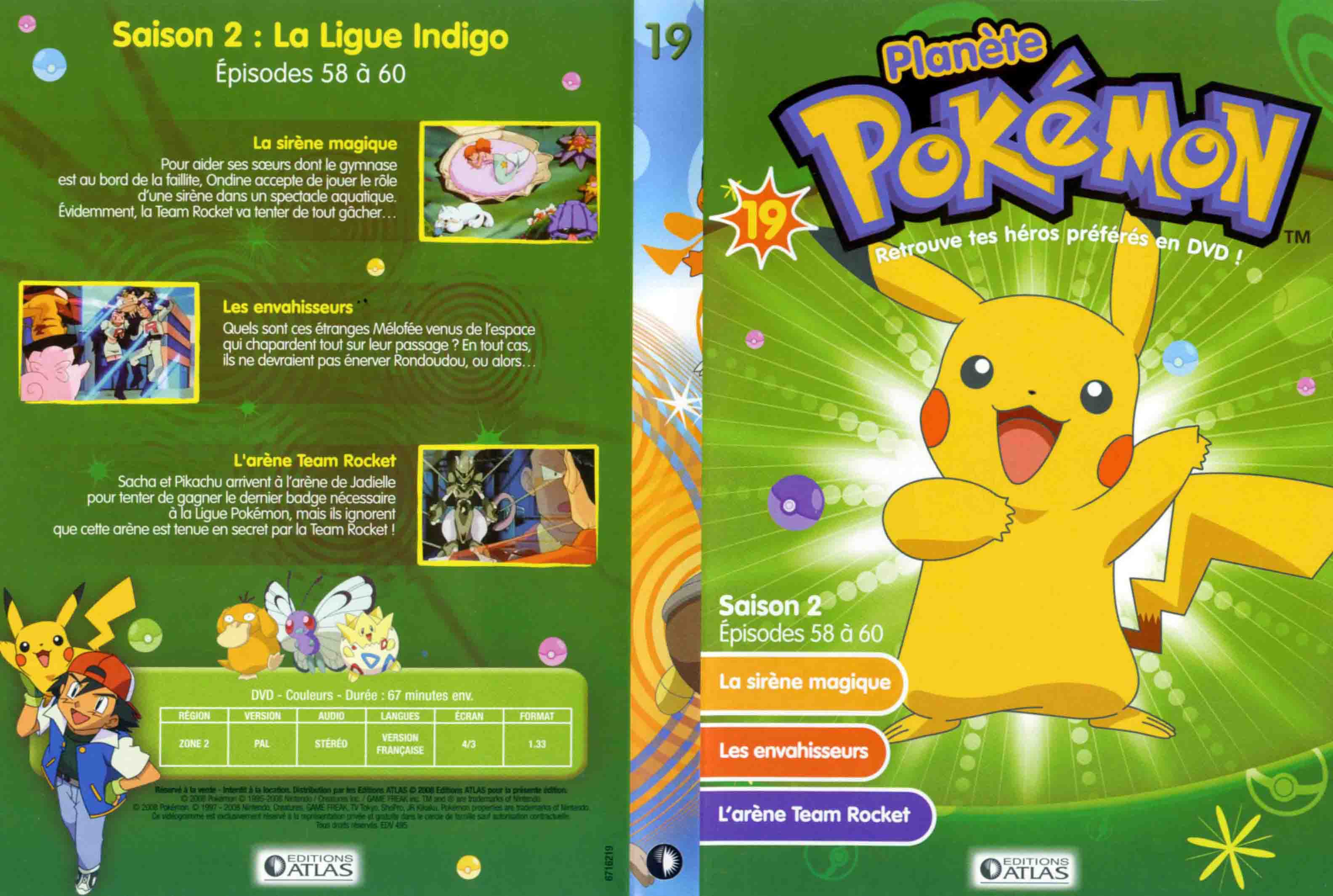 Jaquette DVD Planete Pokemon vol 19