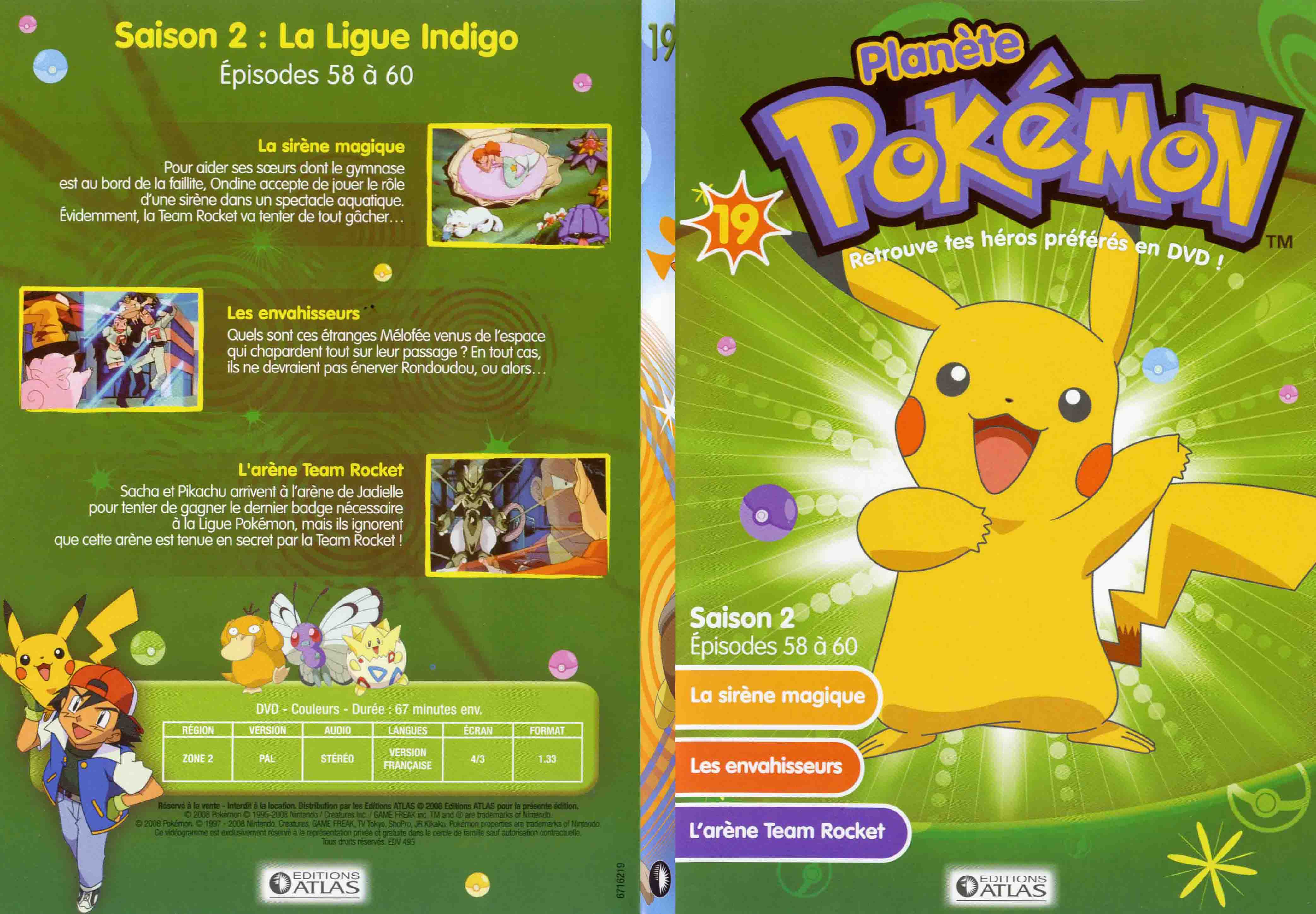 Jaquette DVD Planete Pokemon vol 19 - SLIM