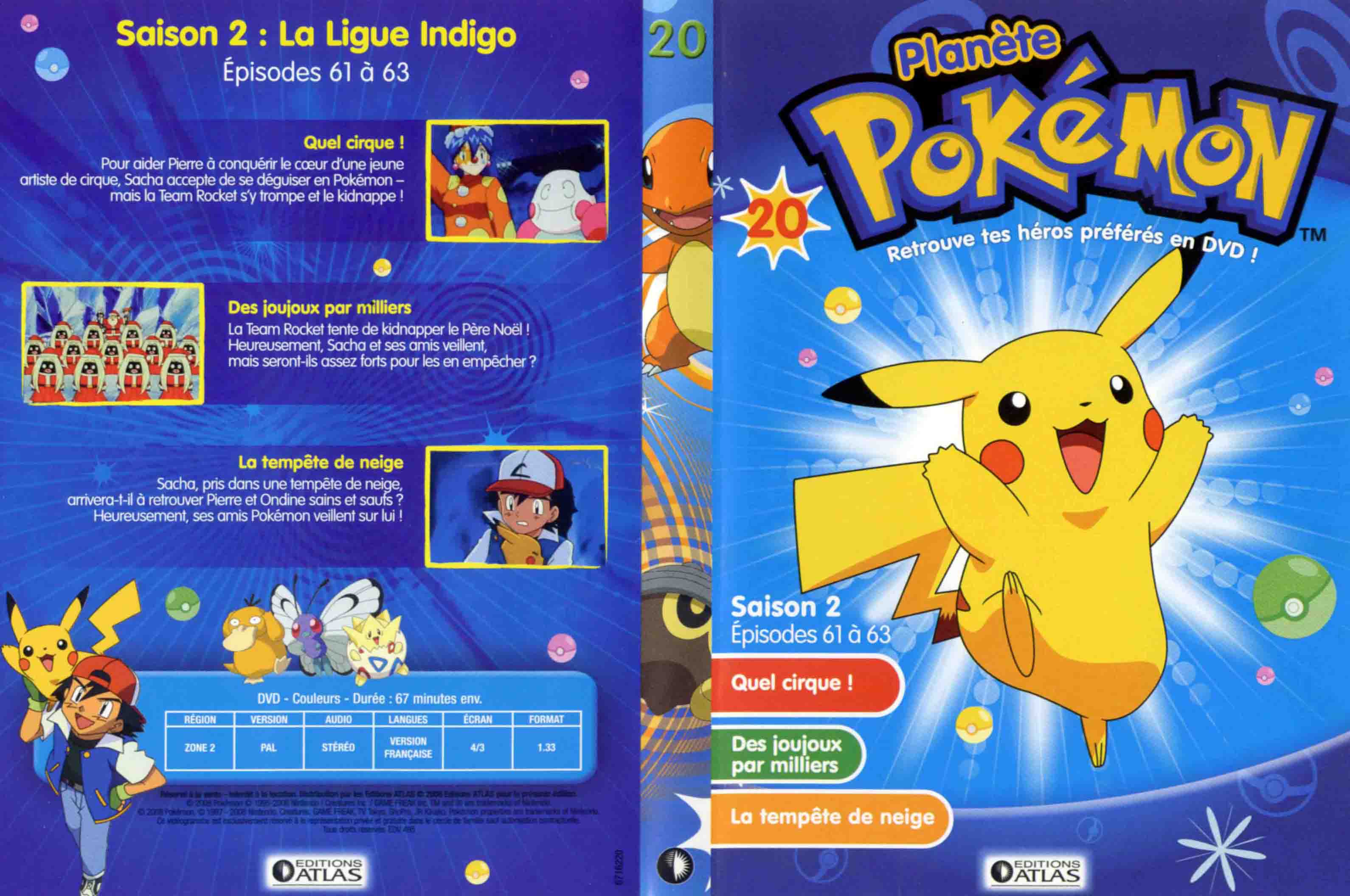 Jaquette DVD Planete Pokemon vol 20