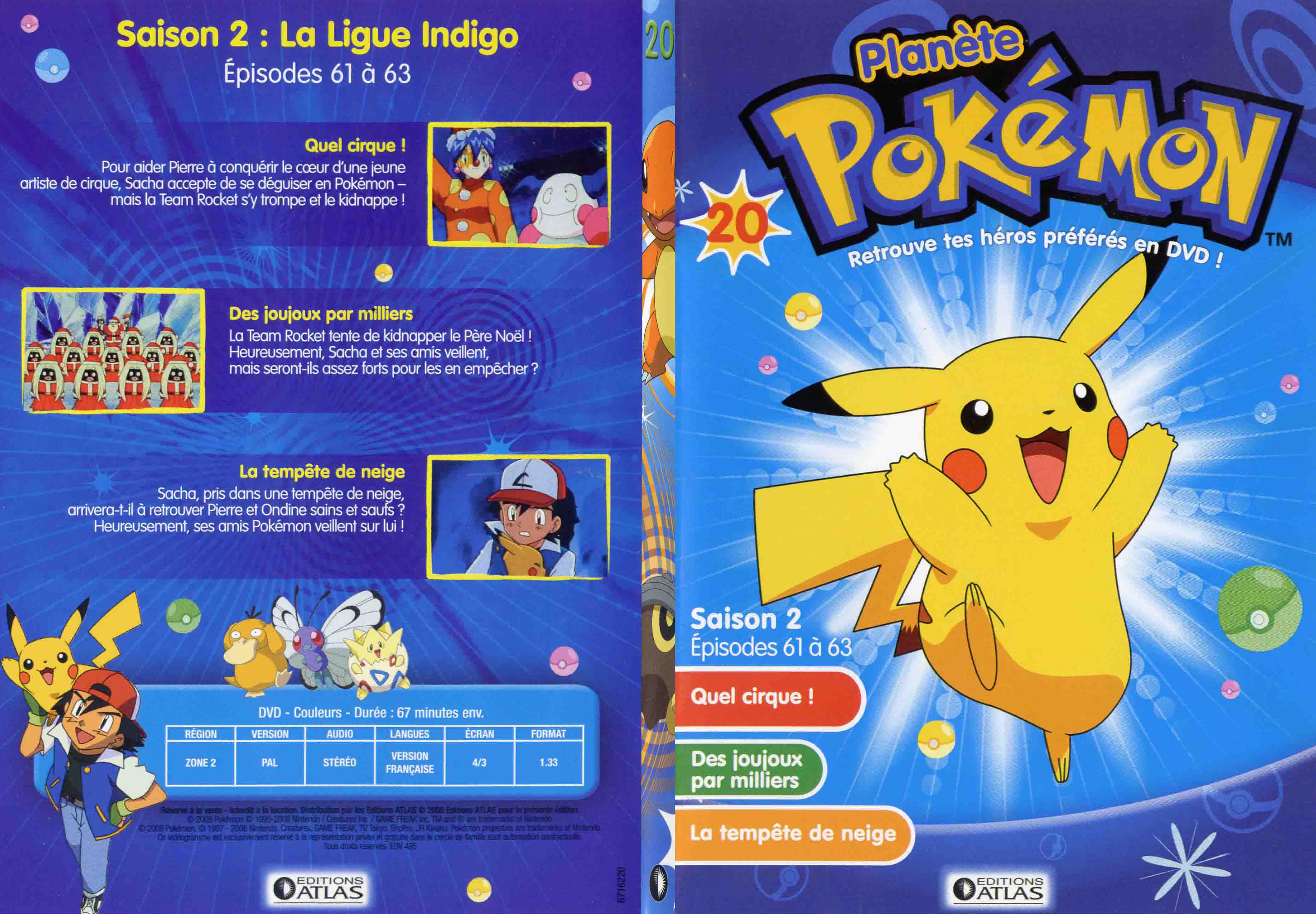 Jaquette DVD Planete Pokemon vol 20 - SLIM