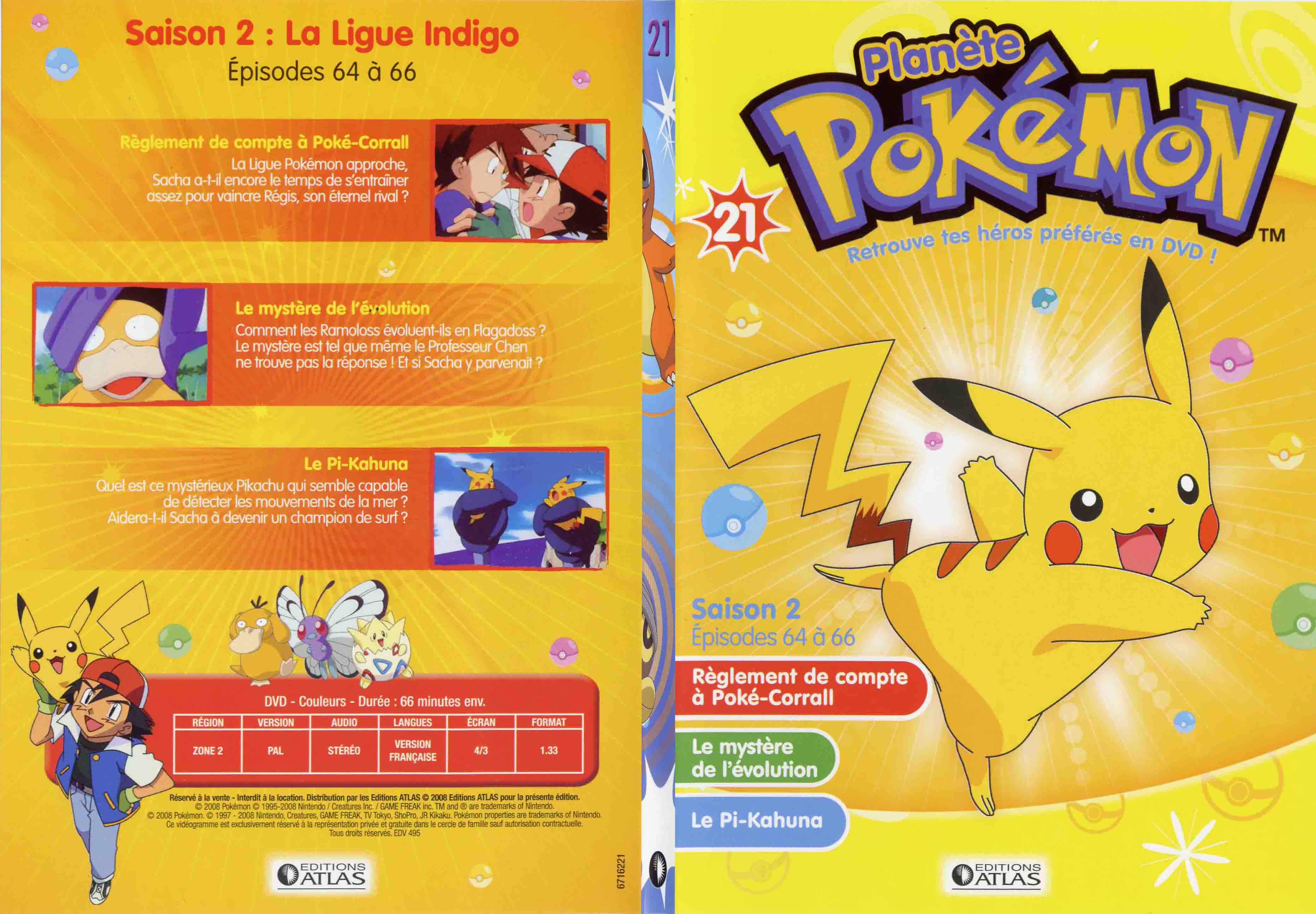 Jaquette DVD Planete Pokemon vol 21 - SLIM