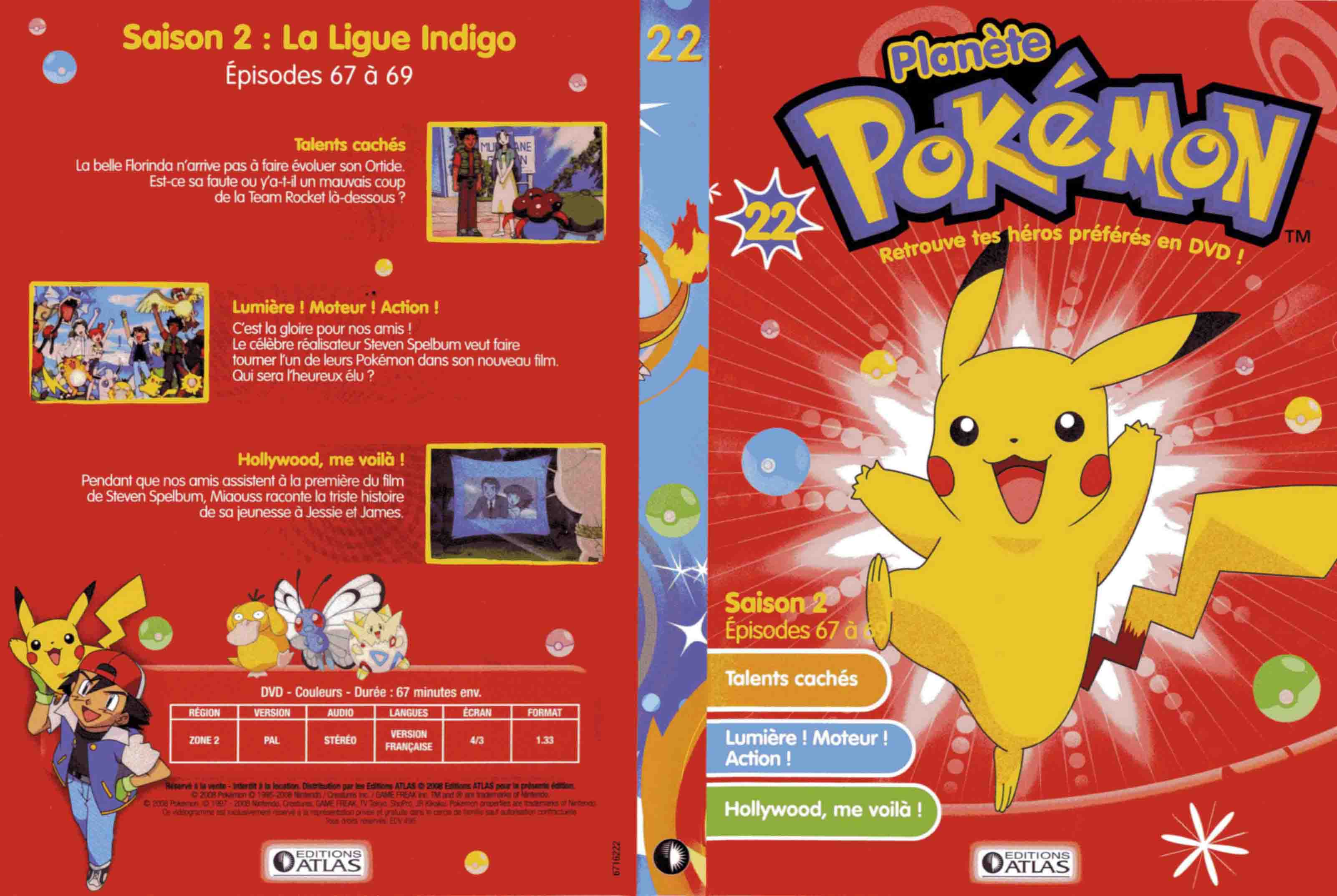 Jaquette DVD Planete Pokemon vol 22
