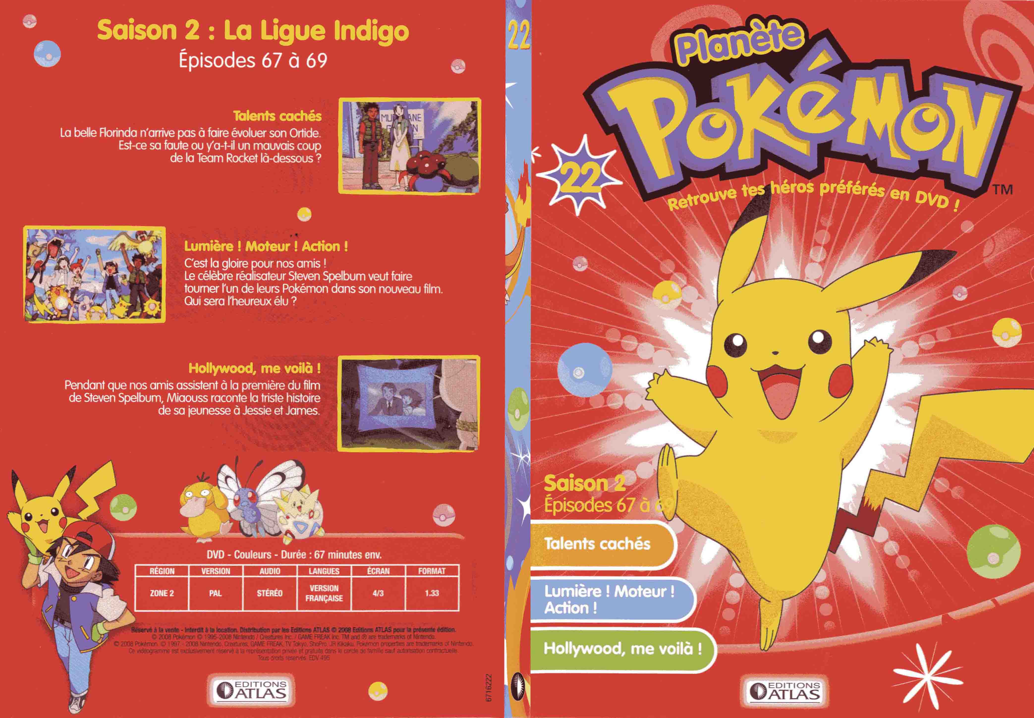 Jaquette DVD Planete Pokemon vol 22 - SLIM