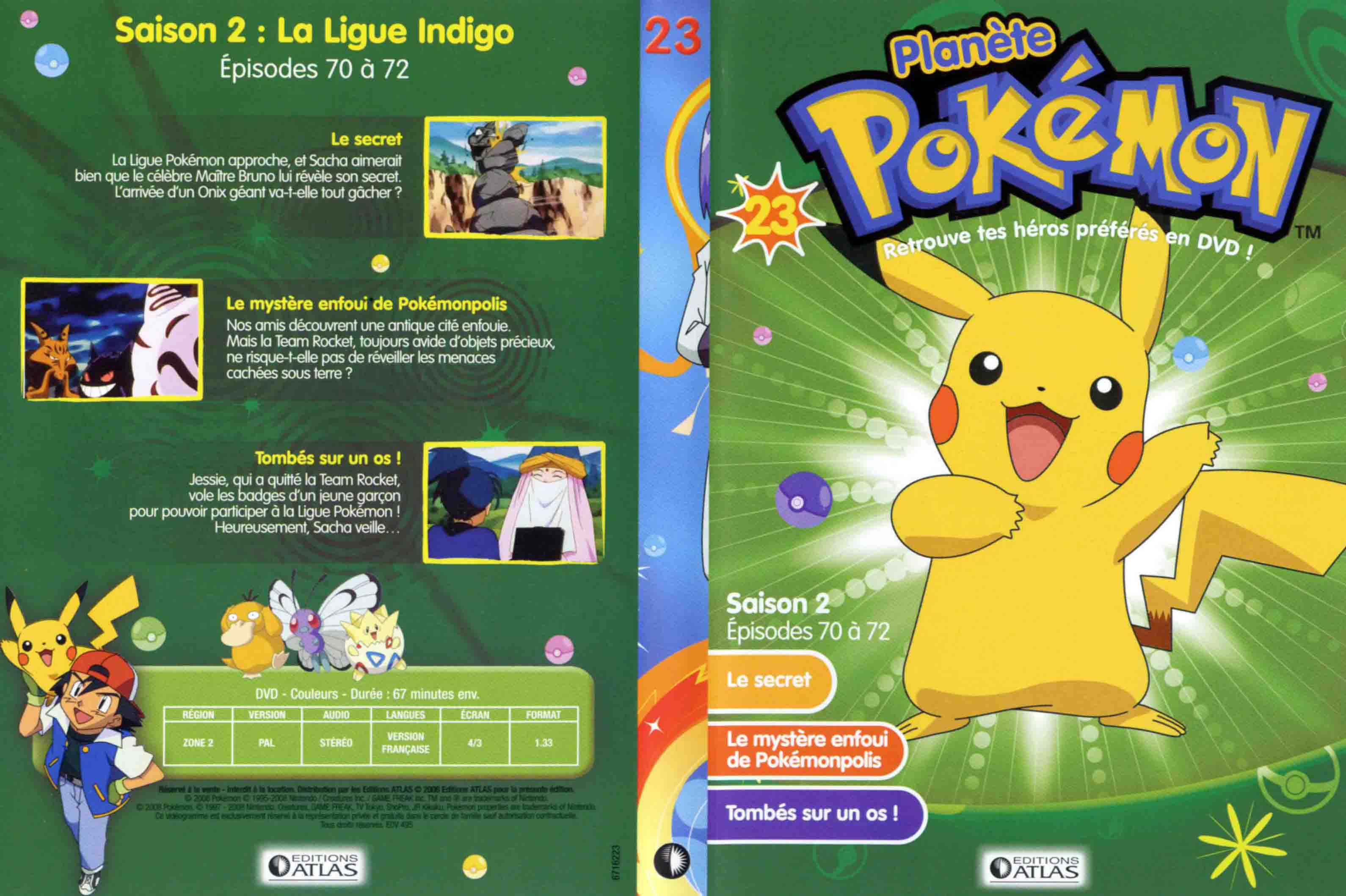 Jaquette DVD Planete Pokemon vol 23