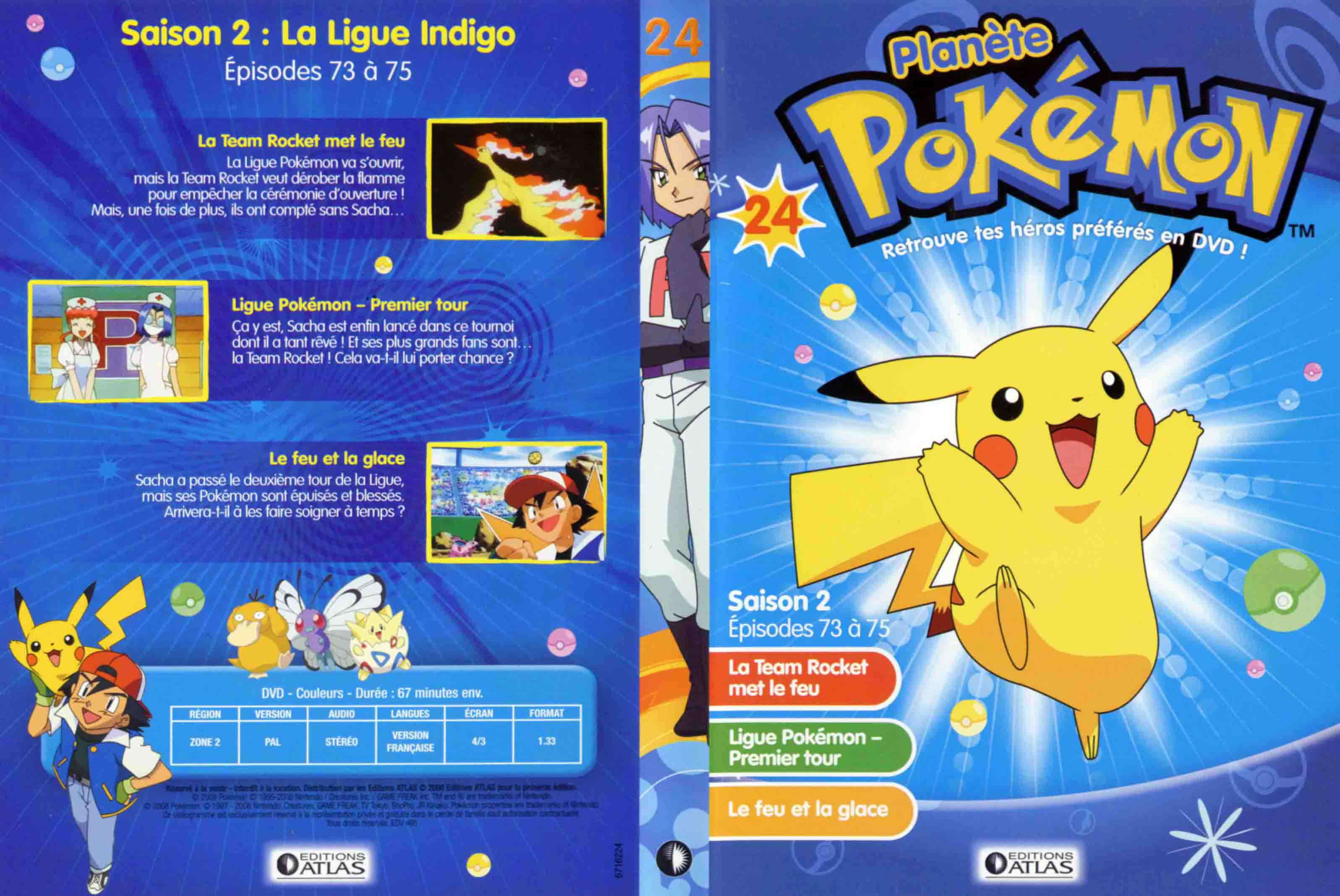 Jaquette DVD Planete Pokemon vol 24