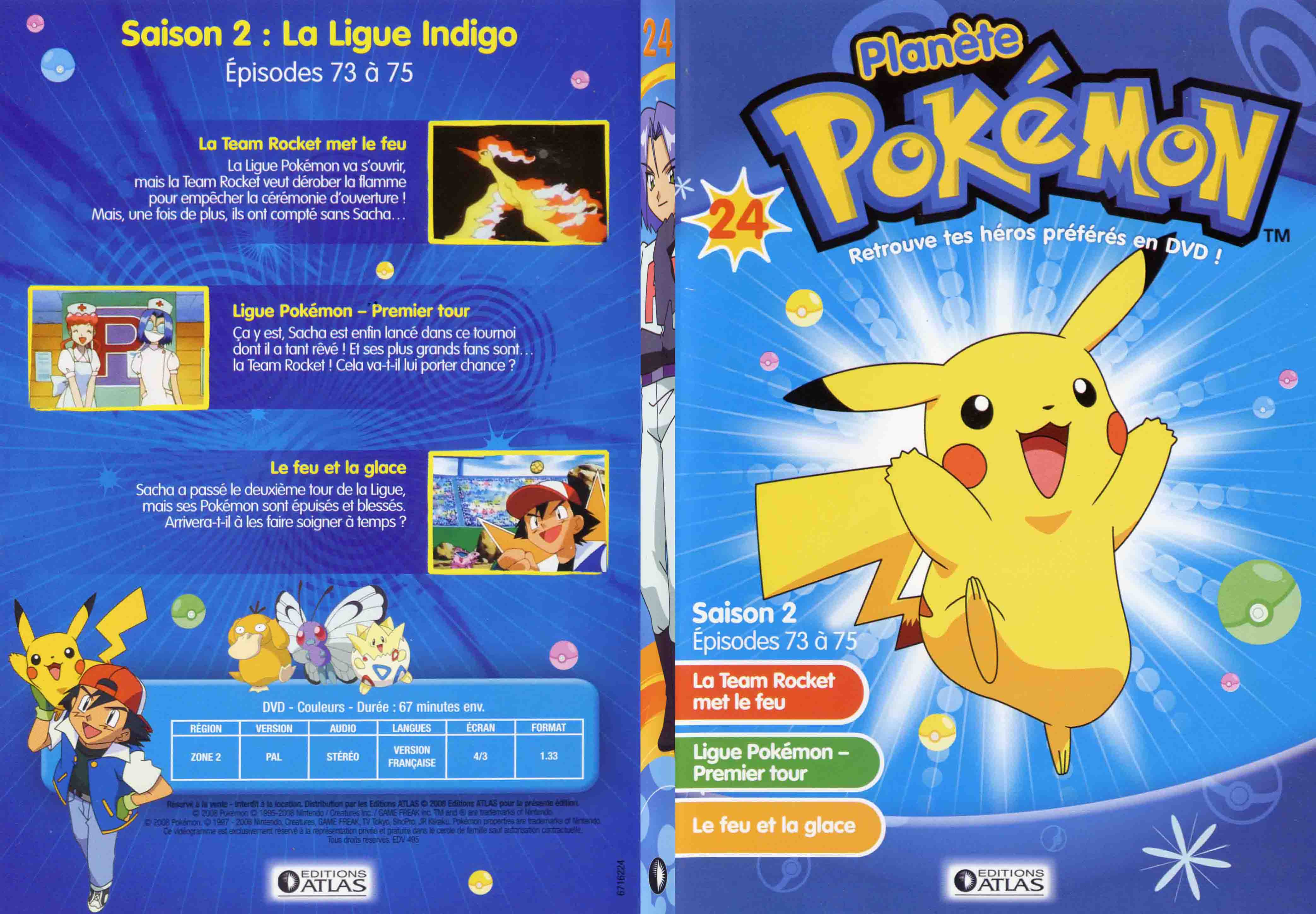 Jaquette DVD Planete Pokemon vol 24 - SLIM