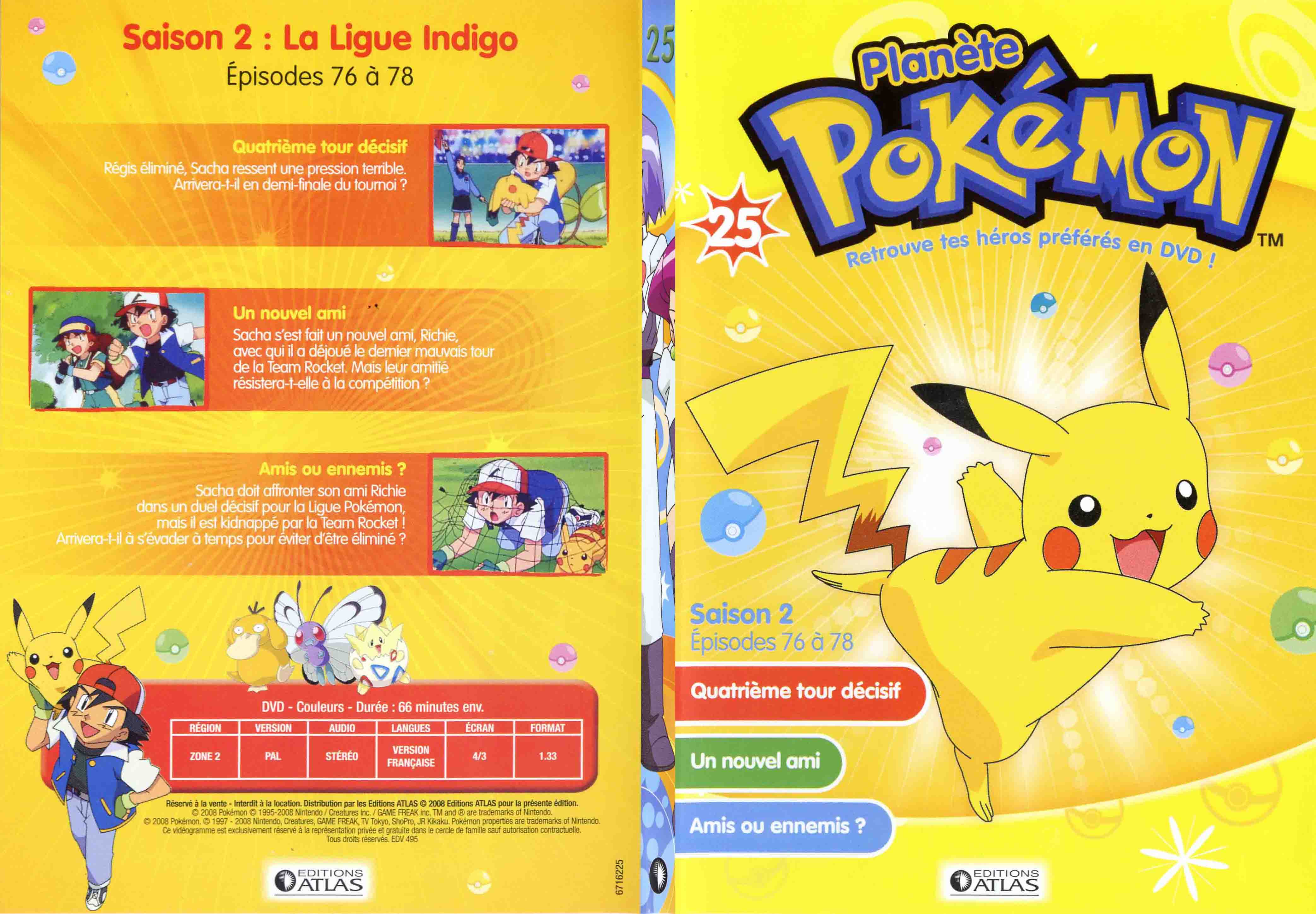 Jaquette DVD Planete Pokemon vol 25 - SLIM