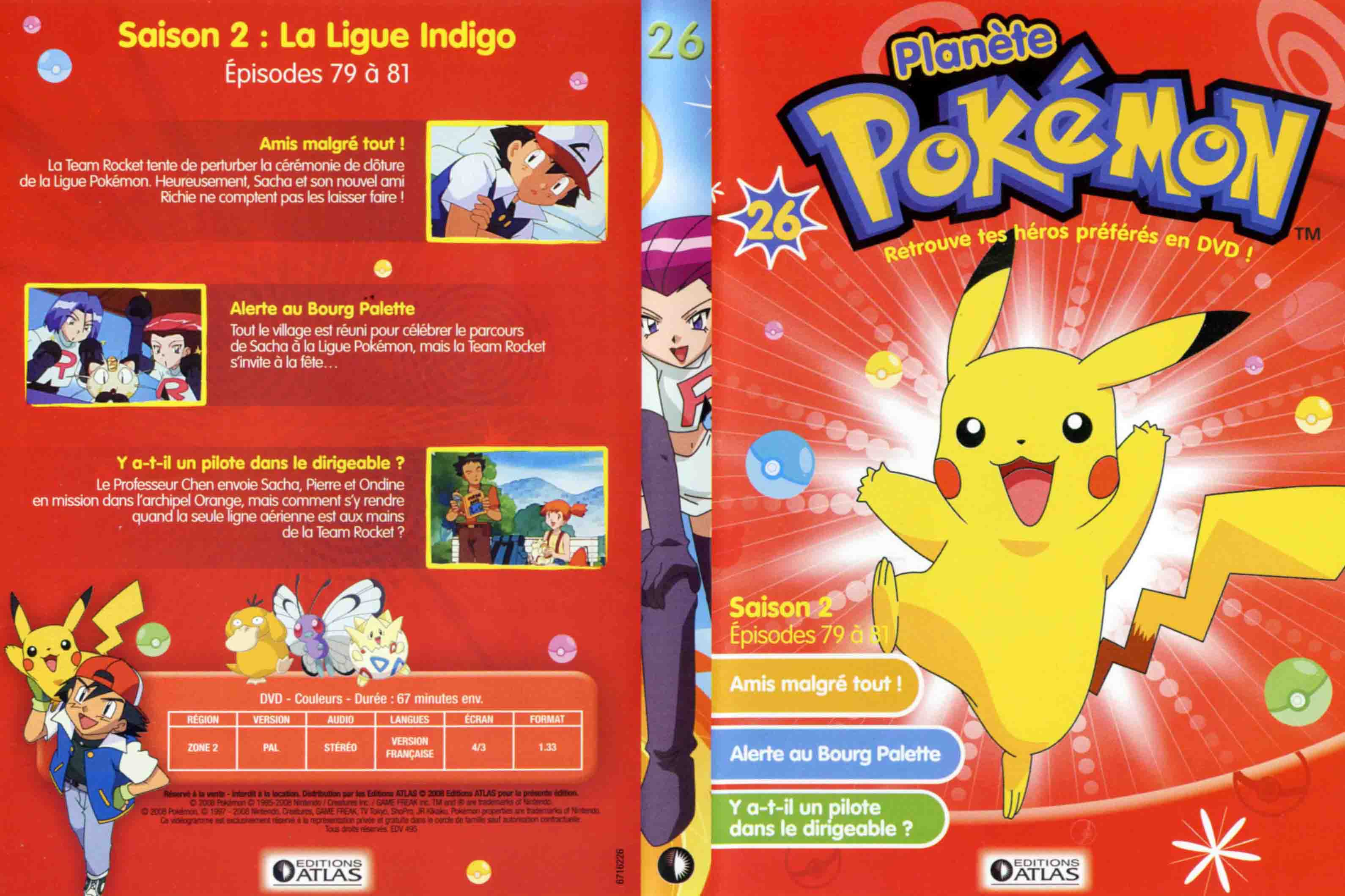 Jaquette DVD Planete Pokemon vol 26