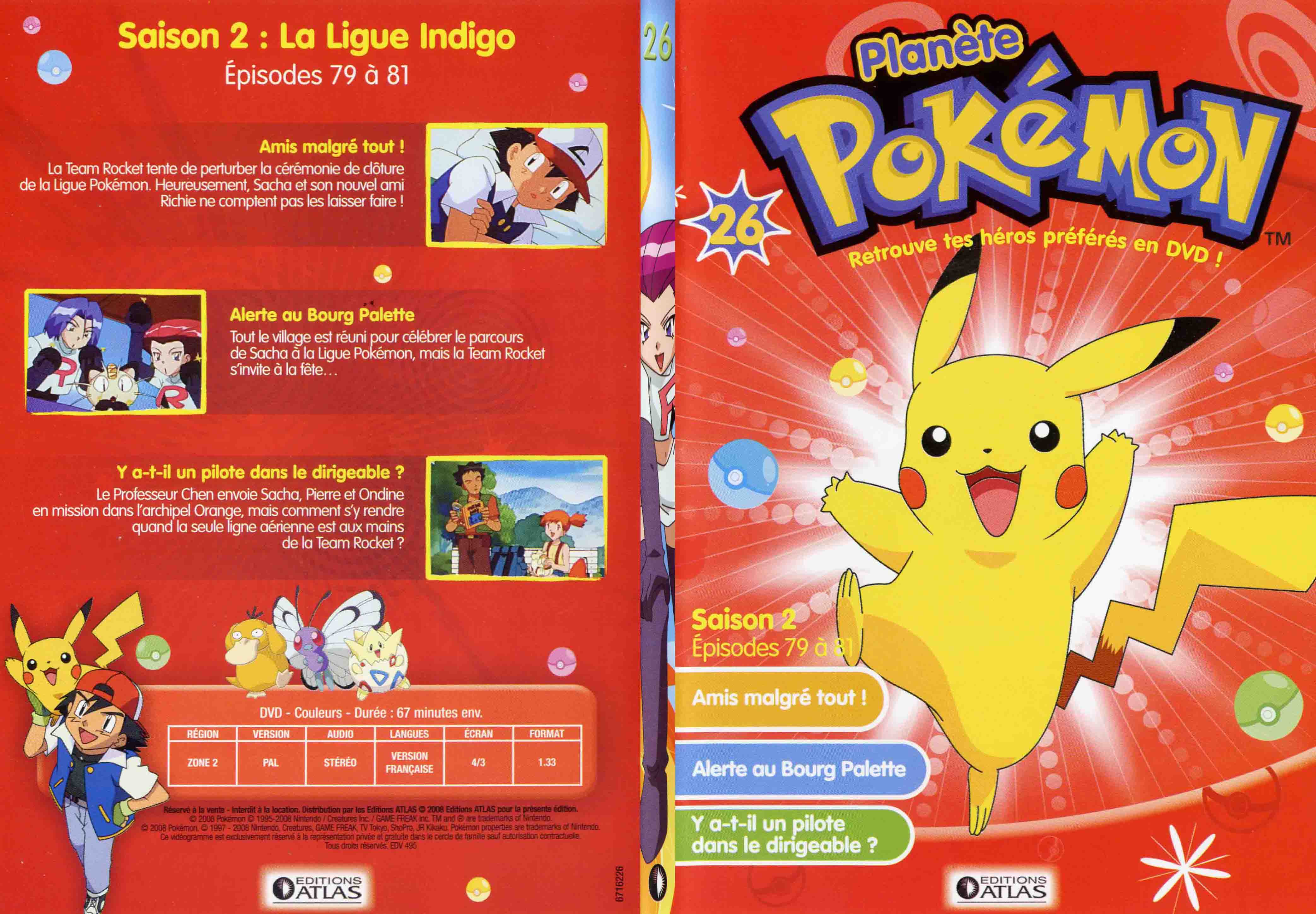 Jaquette DVD Planete Pokemon vol 26 - SLIM