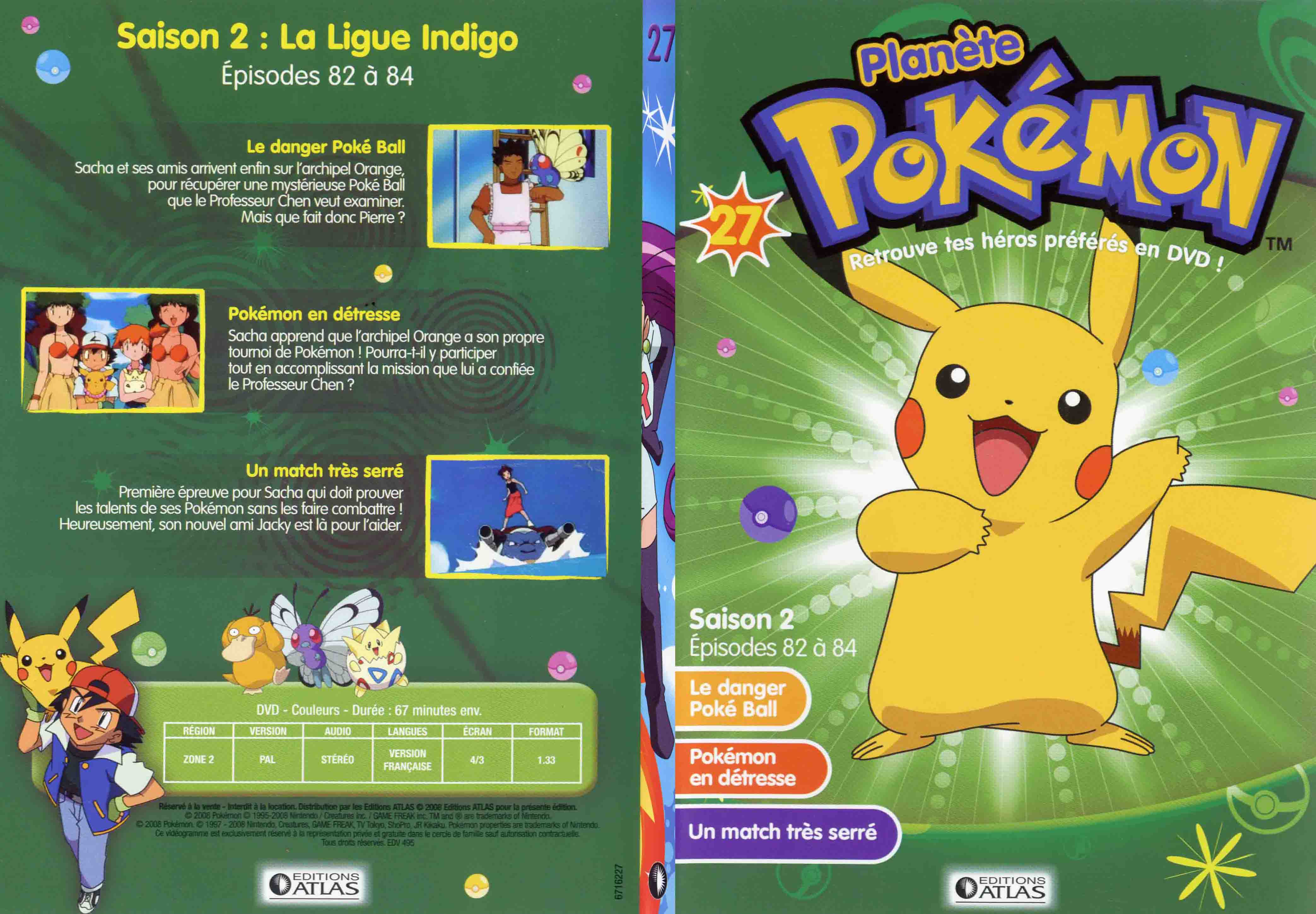 Jaquette DVD Planete Pokemon vol 27 - SLIM