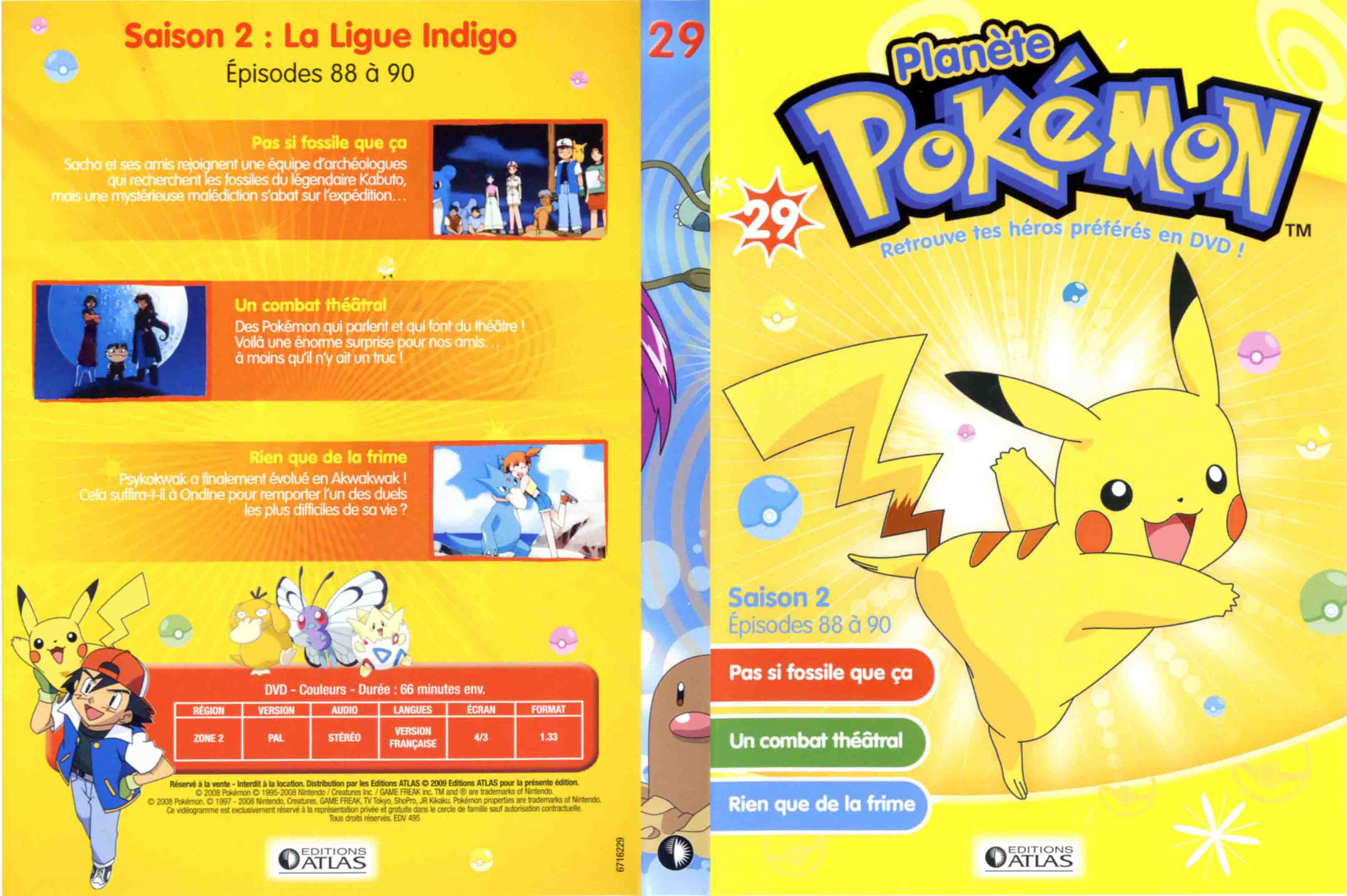 Jaquette DVD Planete Pokemon vol 29