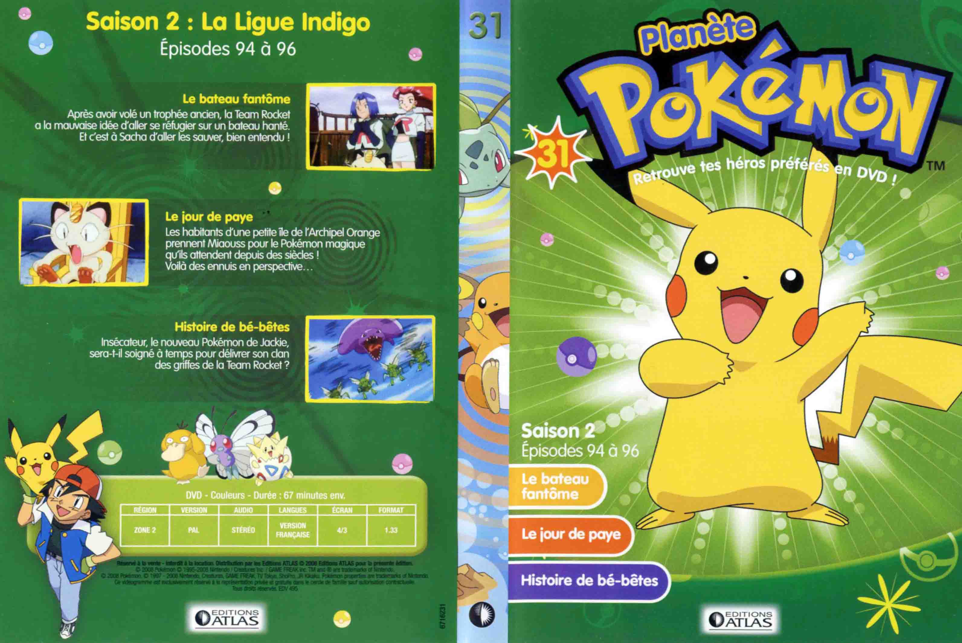 Jaquette DVD Planete Pokemon vol 31