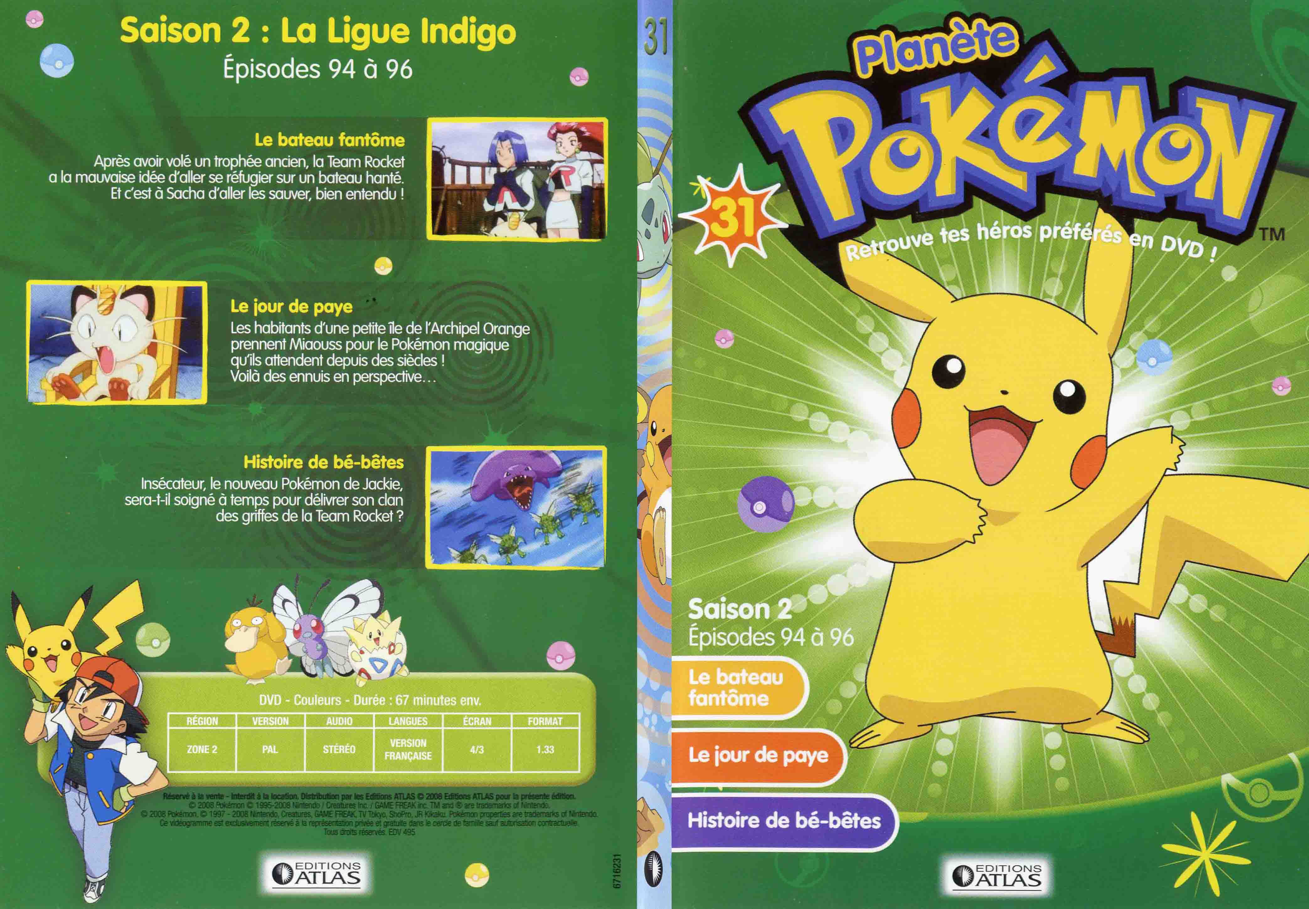 Jaquette DVD Planete Pokemon vol 31 - SLIM