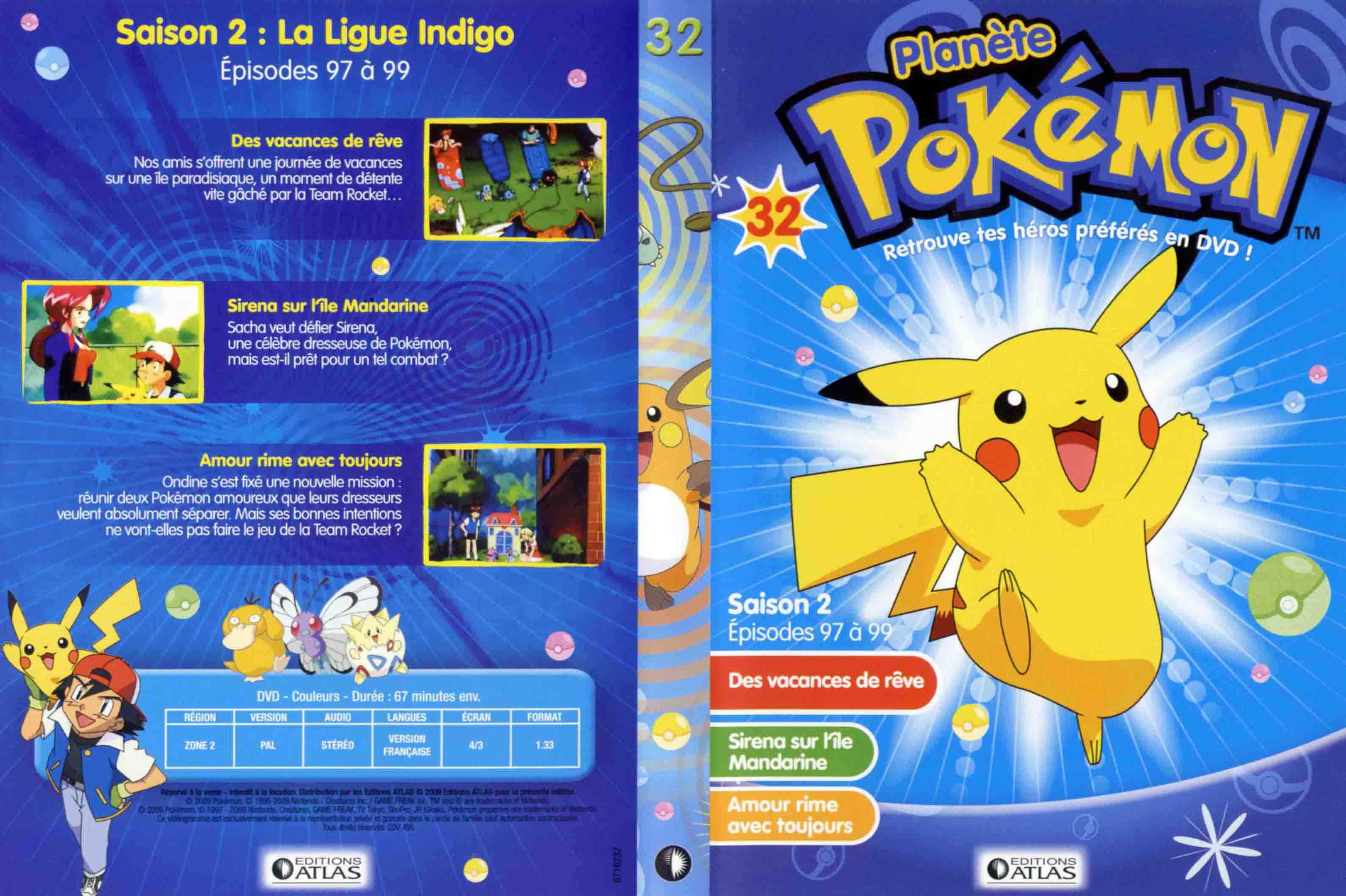 Jaquette DVD Planete Pokemon vol 32